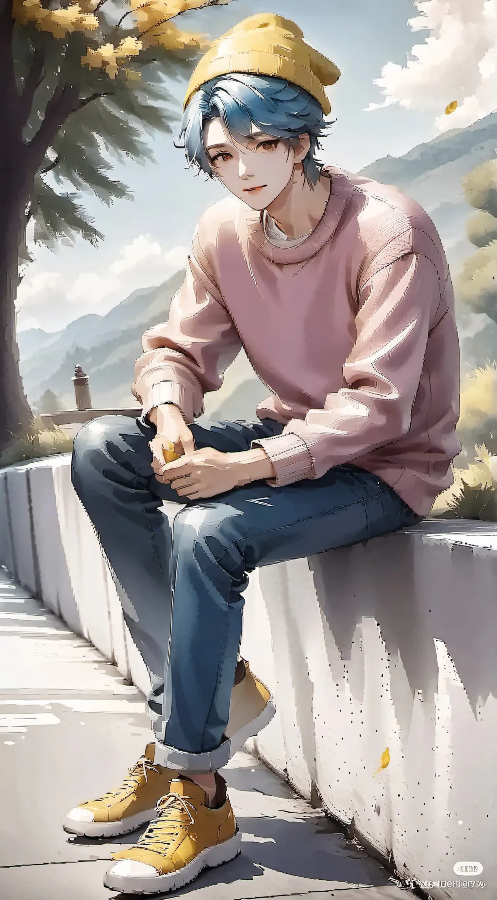 ai character: baby saja  background