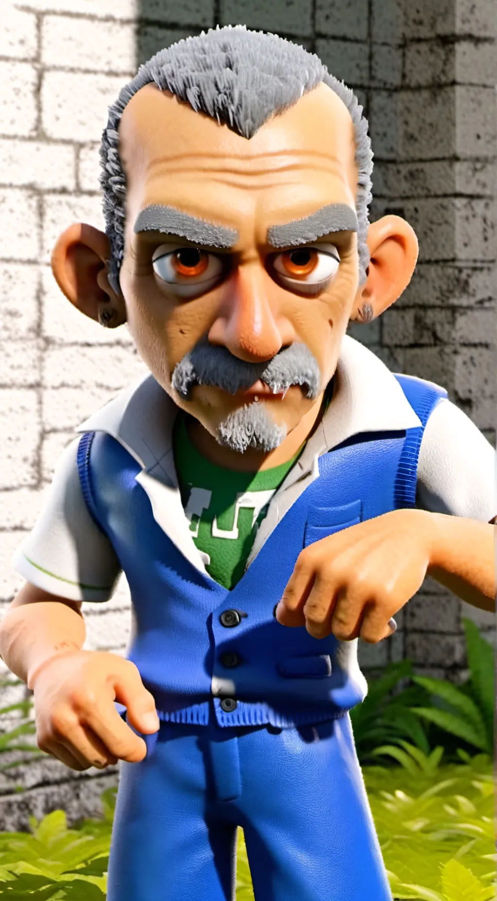 ai character: old creep background