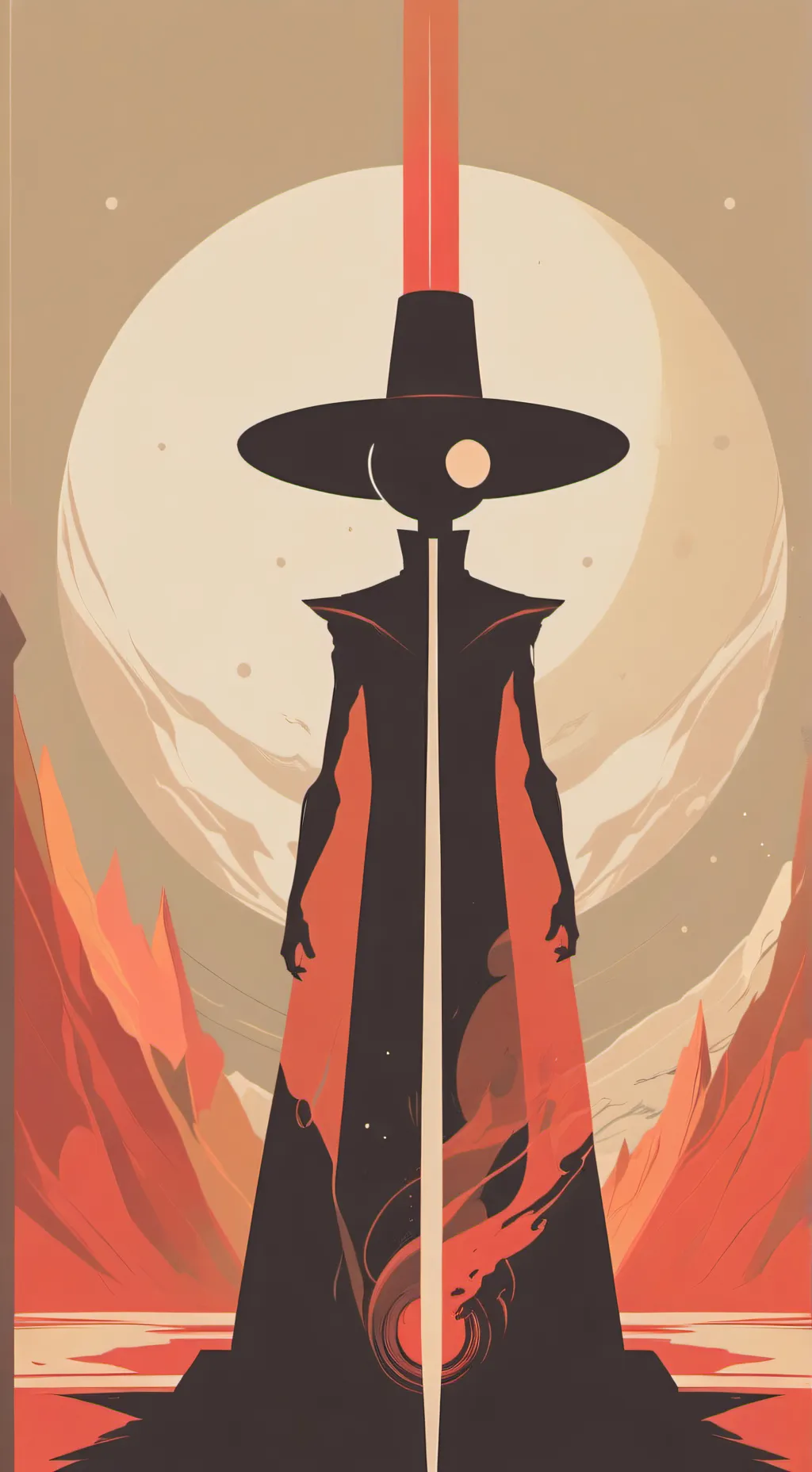 ai character: Allseeing background