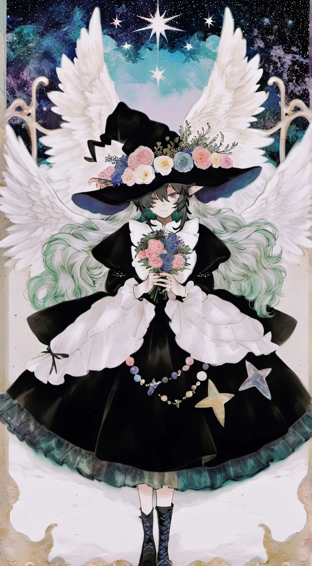 ai character: Azure background