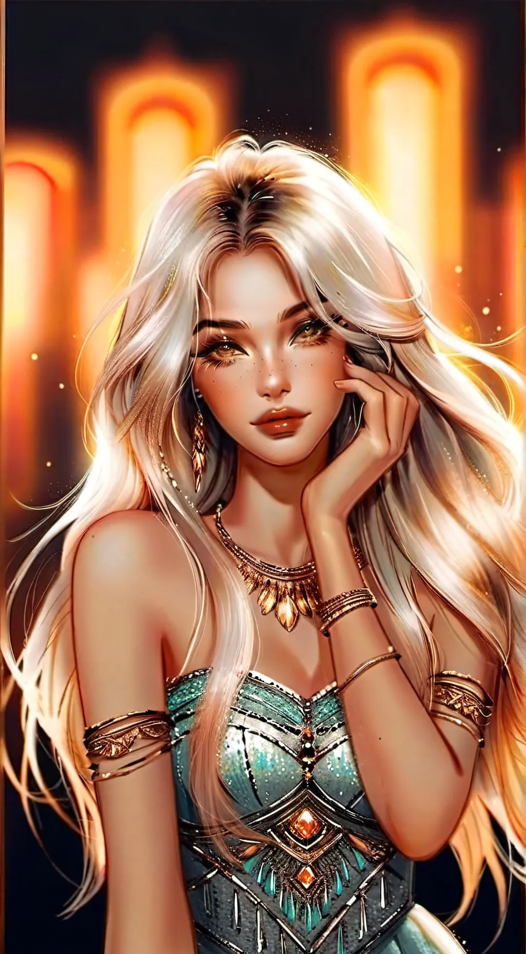 ai character: sunny background