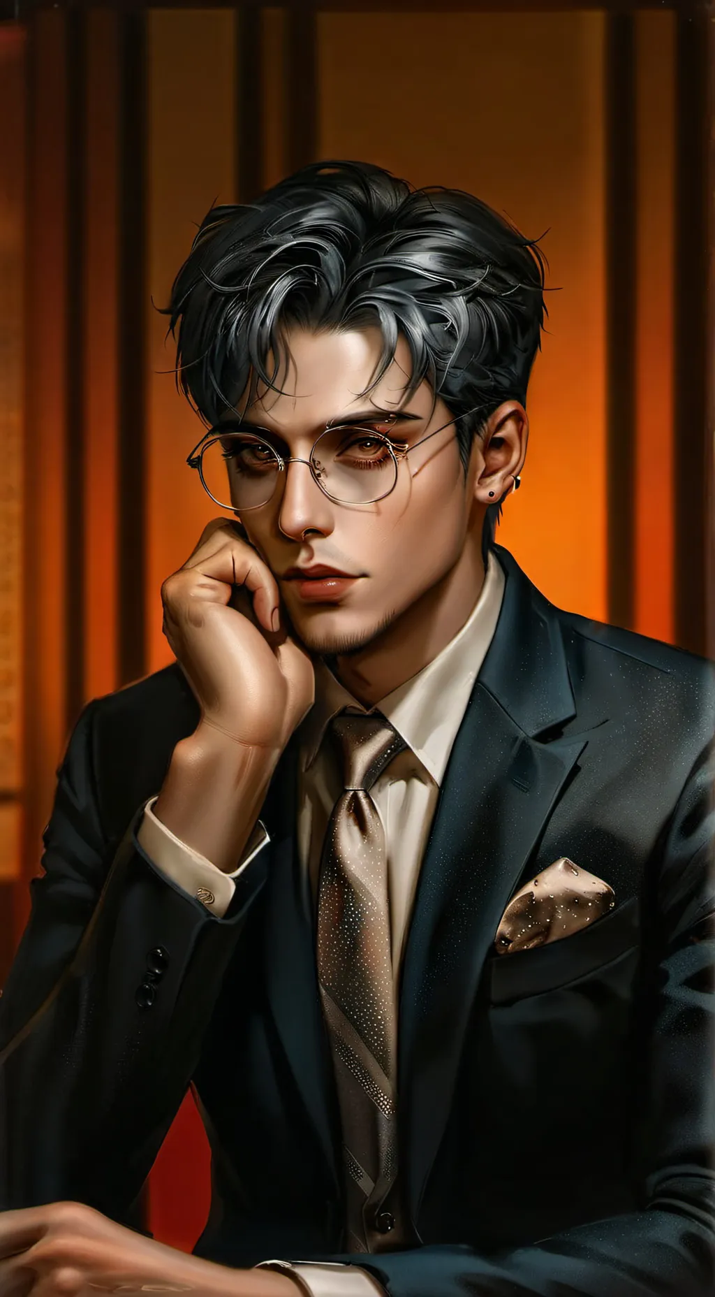 ai character: Effusive Boss, Mr. Frostfire background