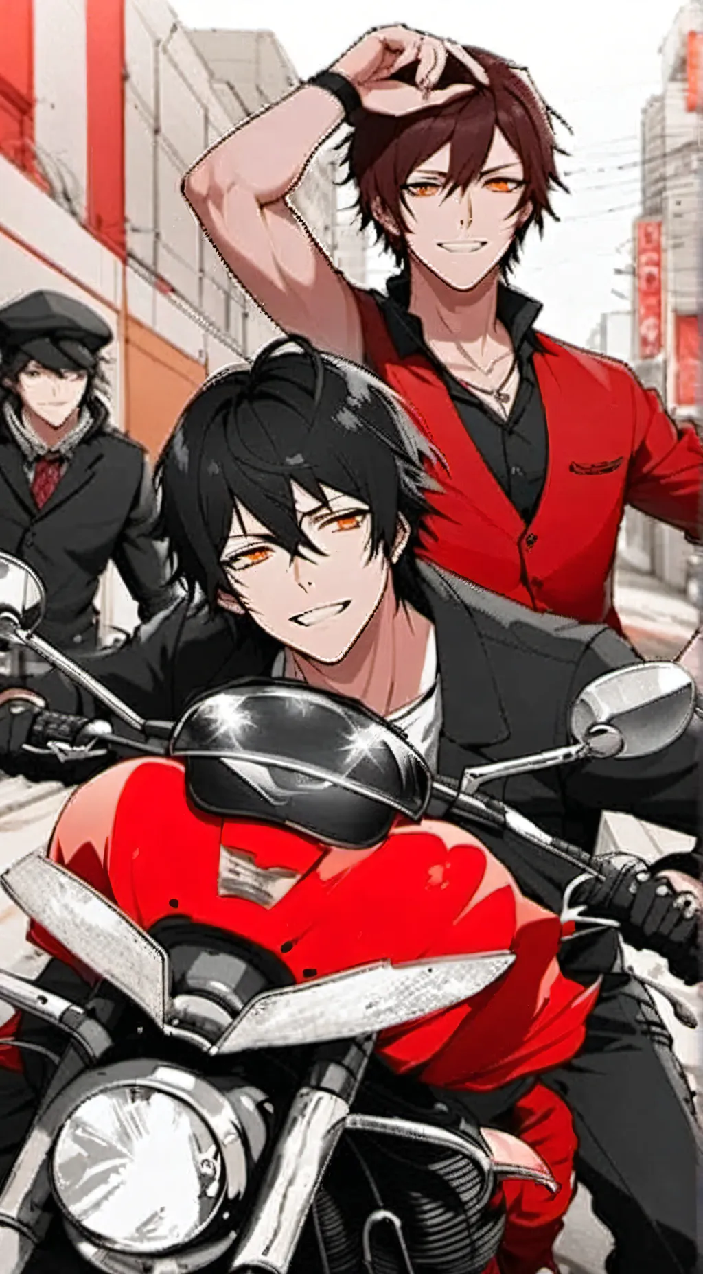 ai character: Jérémy et Andrew background