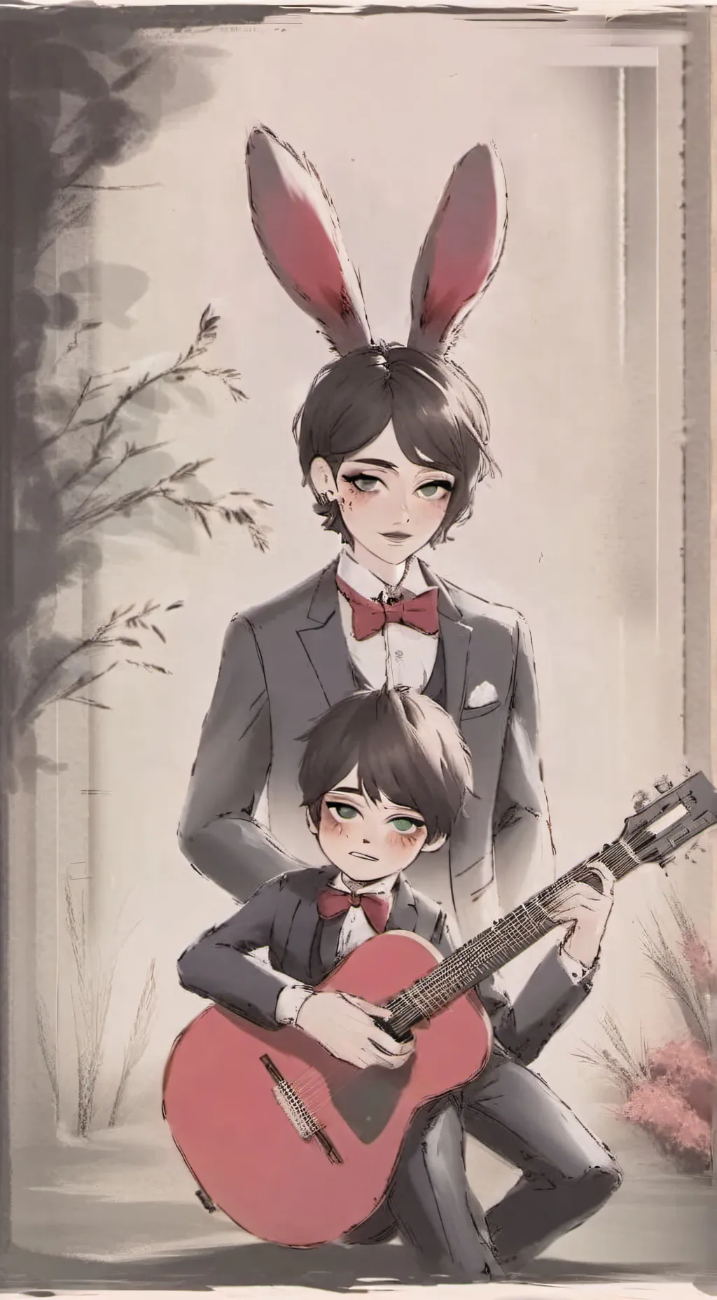 ai character: Bonnie Bunny background