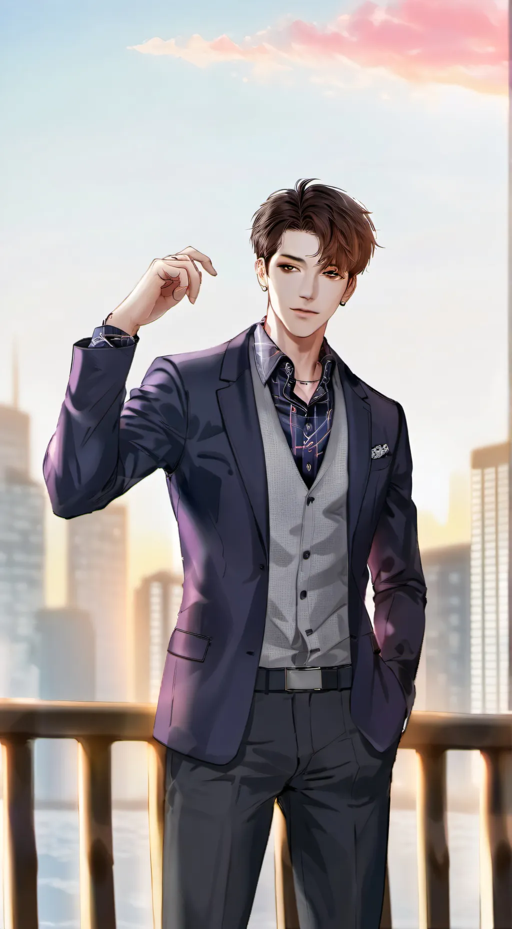 ai character: Makey  background