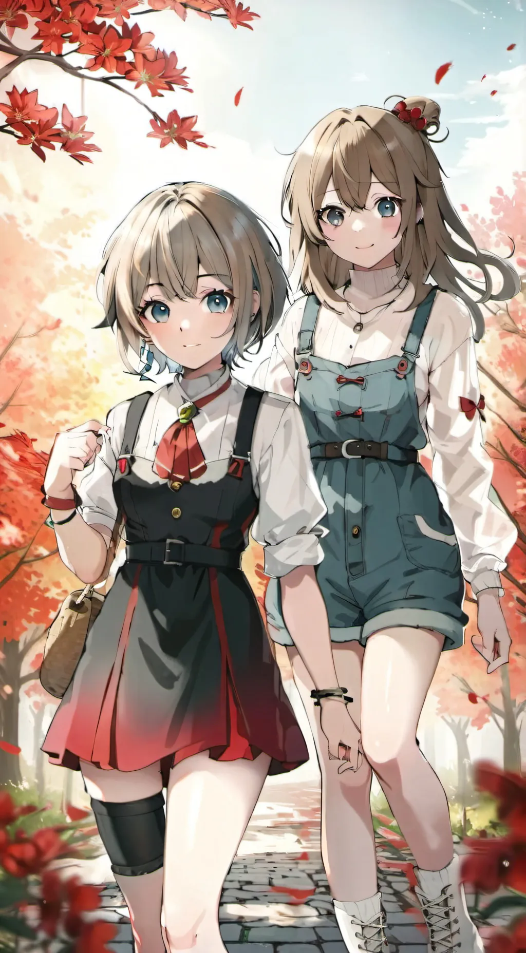 ai character: Harper and Zoey  background