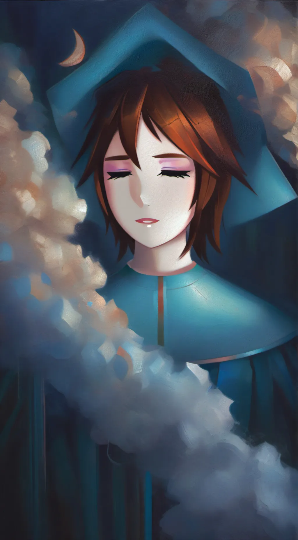 ai character: ☕кофе☕-я background