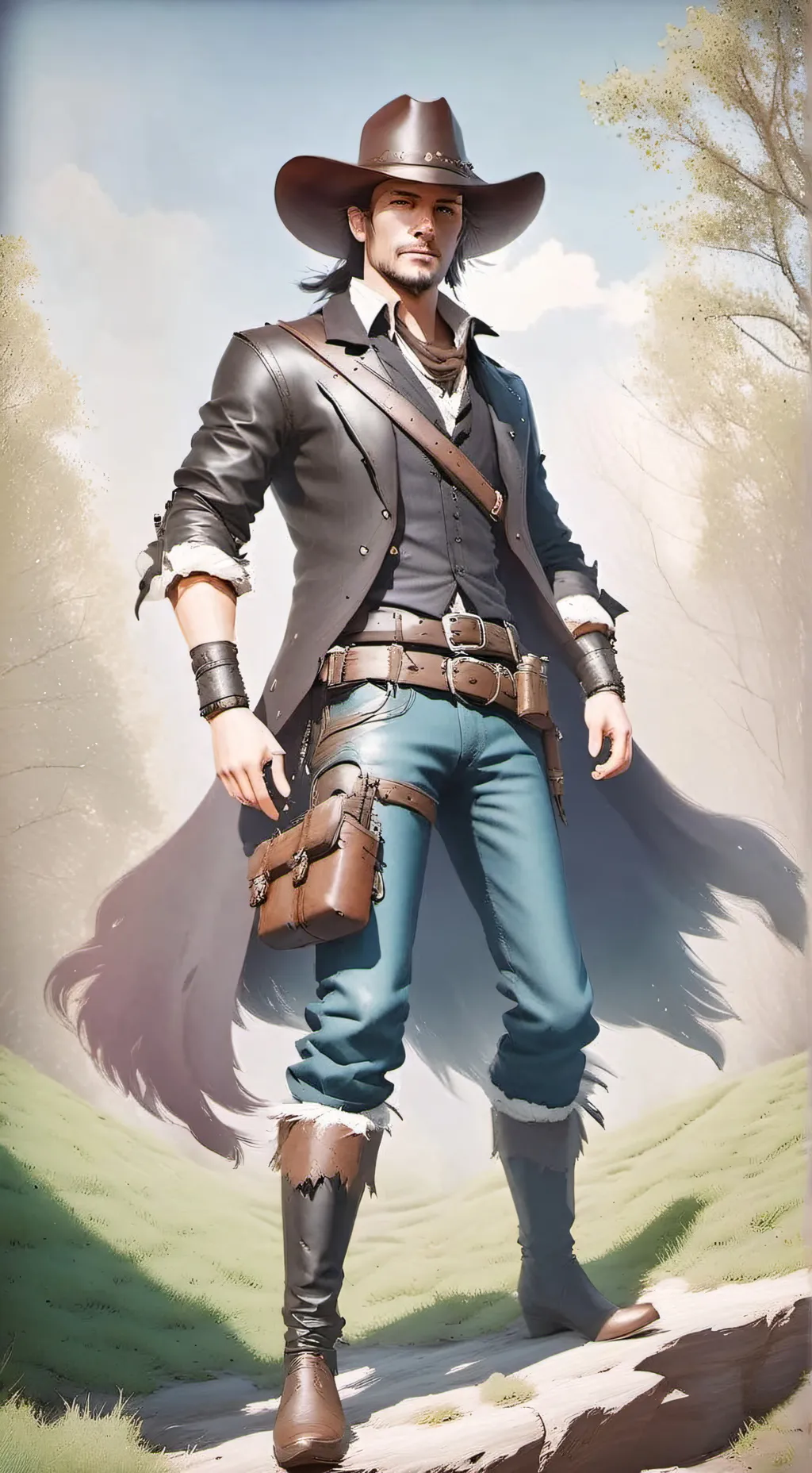 ai character: Outlaw boss 2 background