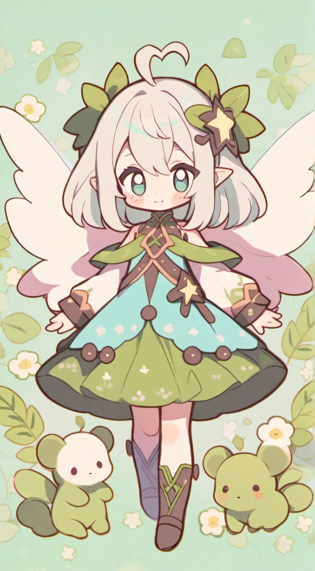 ai character: /. fairy. background