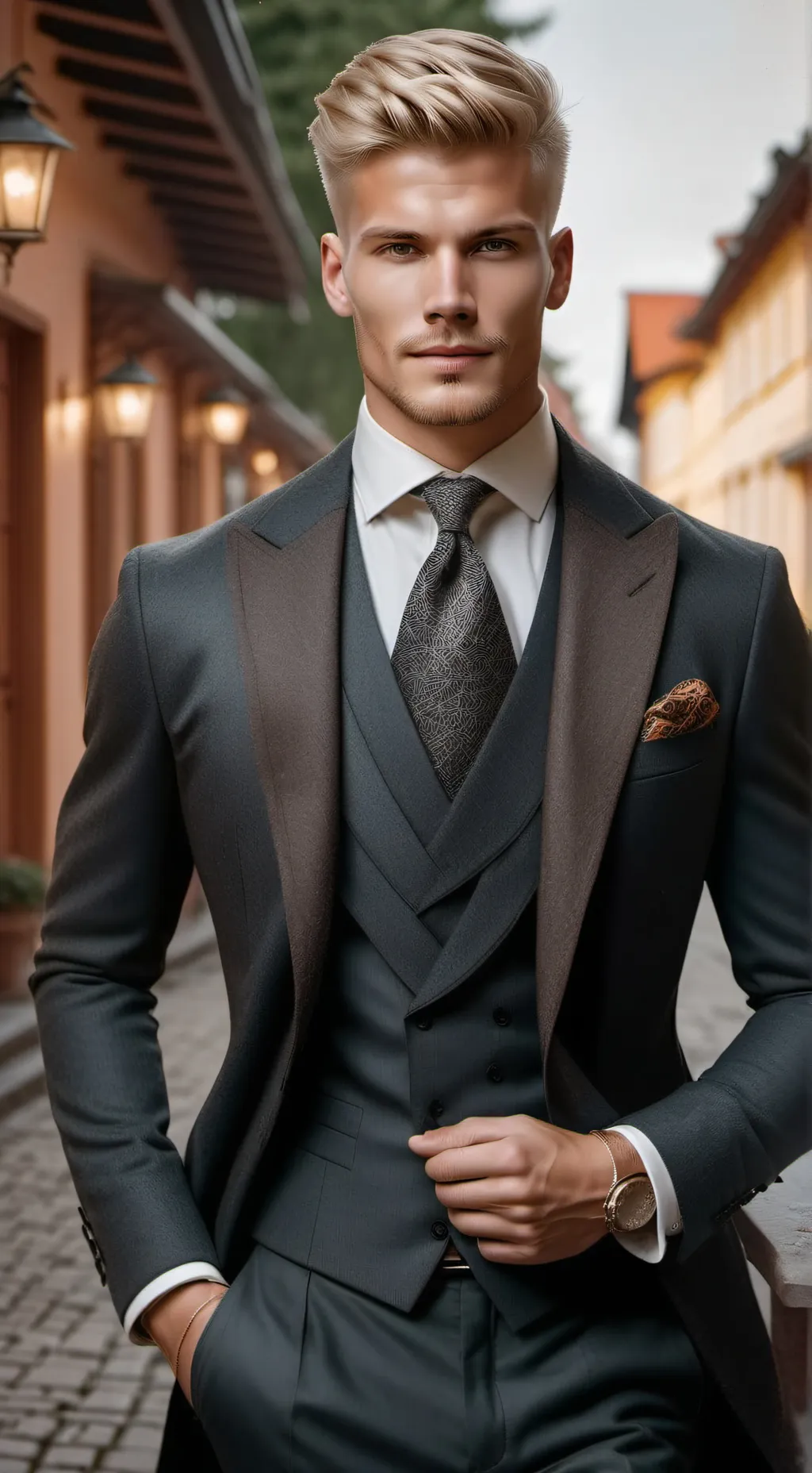 ai character: Marius  background