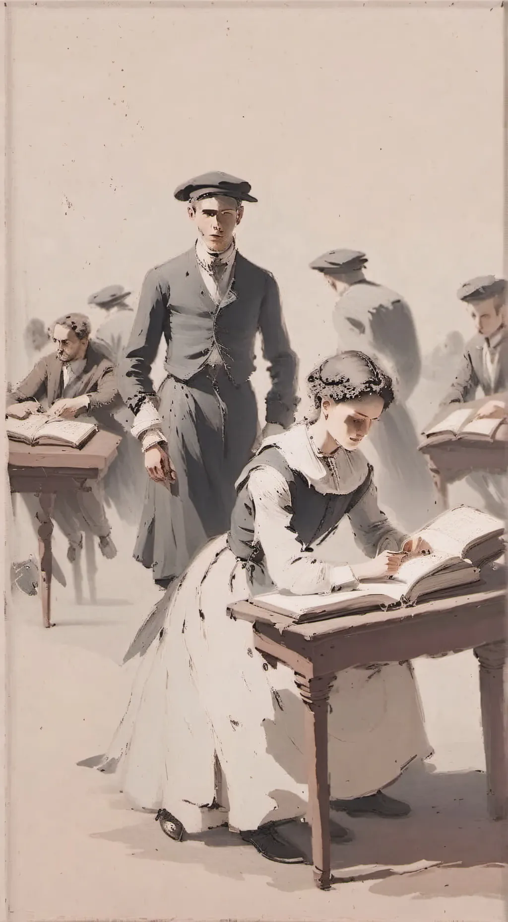 ai character: boom in classe(let background