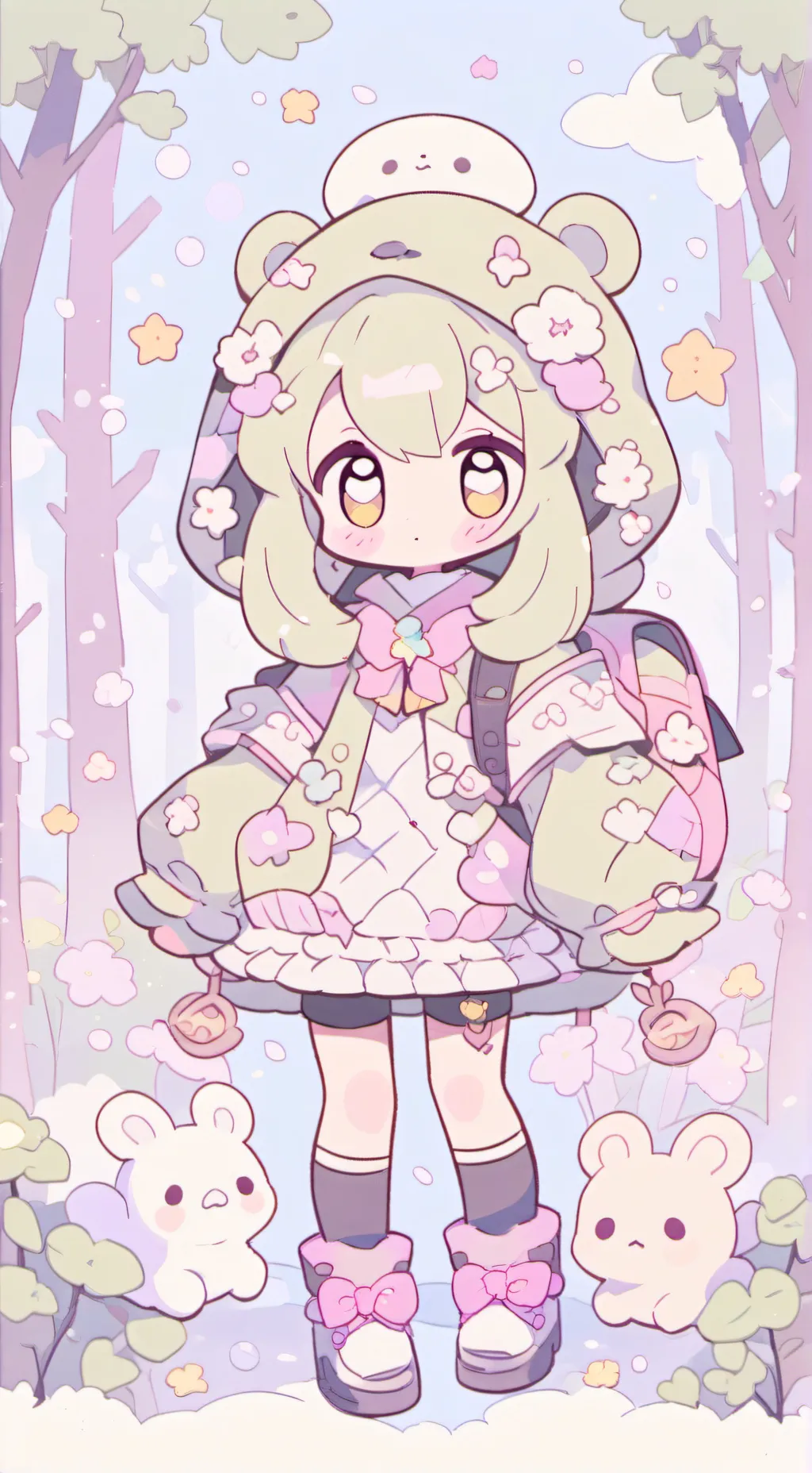 ai character: enhypen school  background