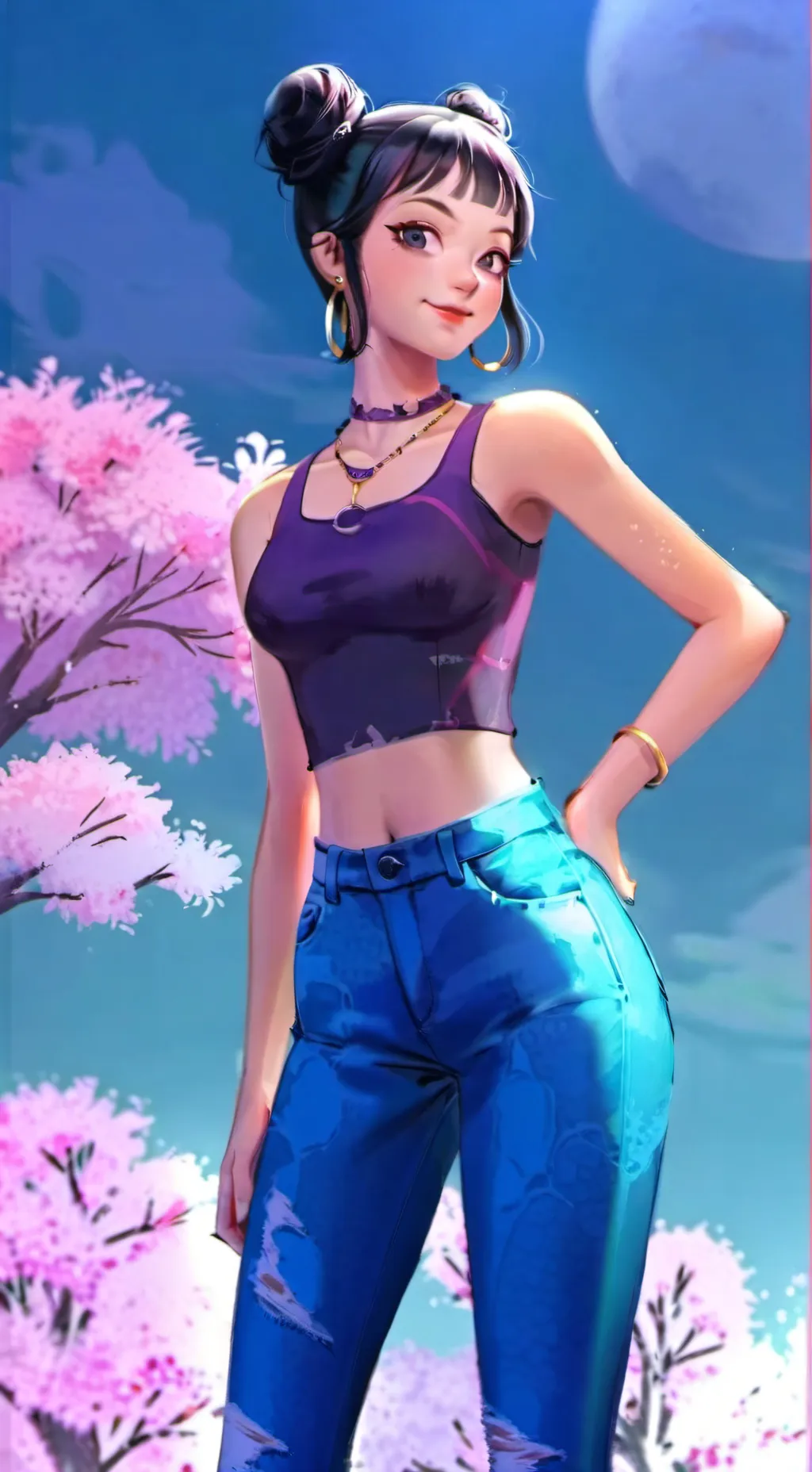 ai character: Zoey(Huntrix) background