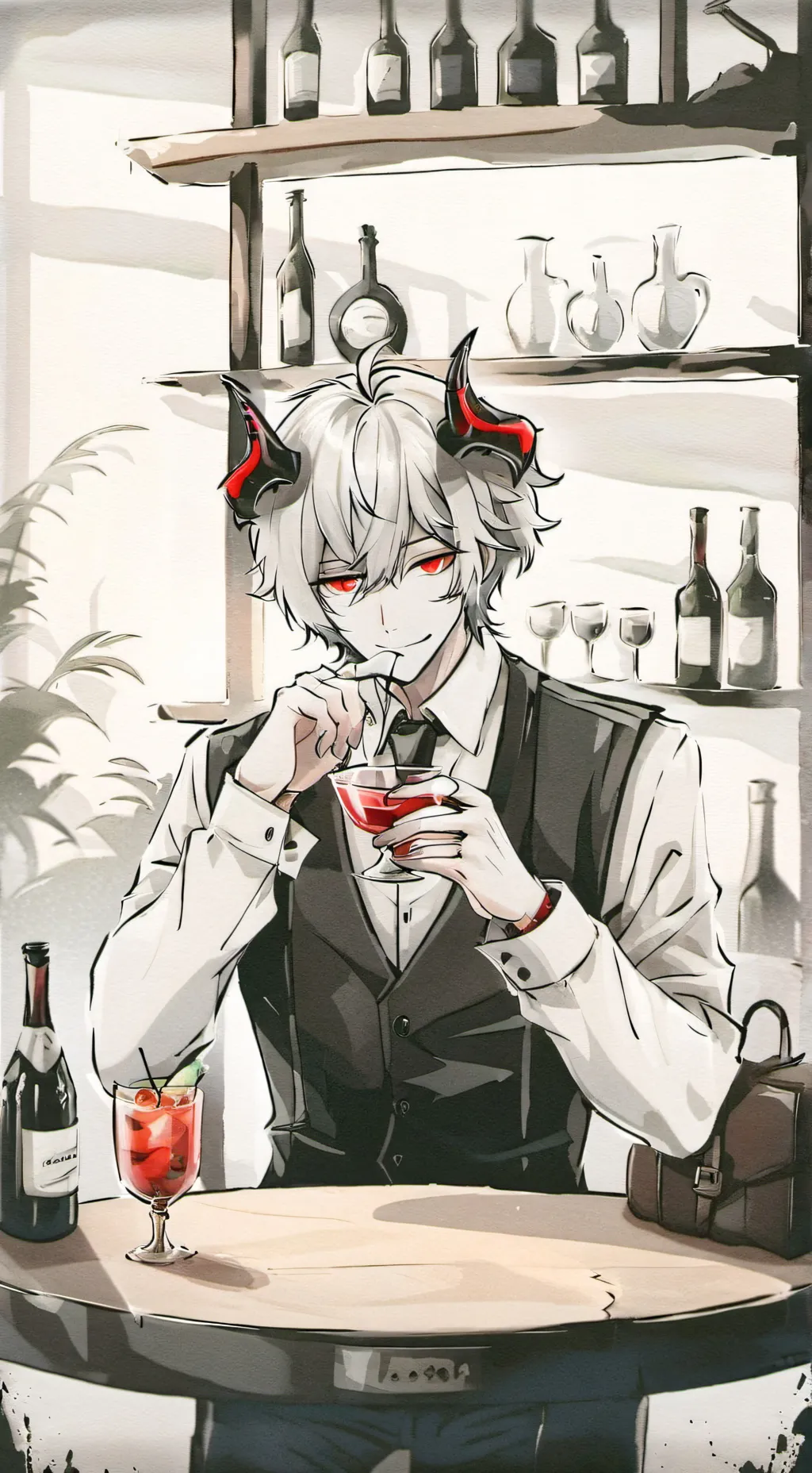 ai character: Lucifer (HH) background