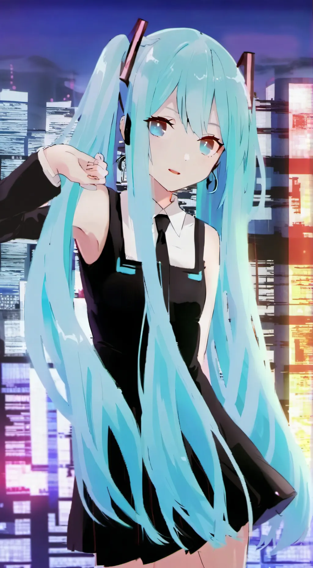 ai character: miku background