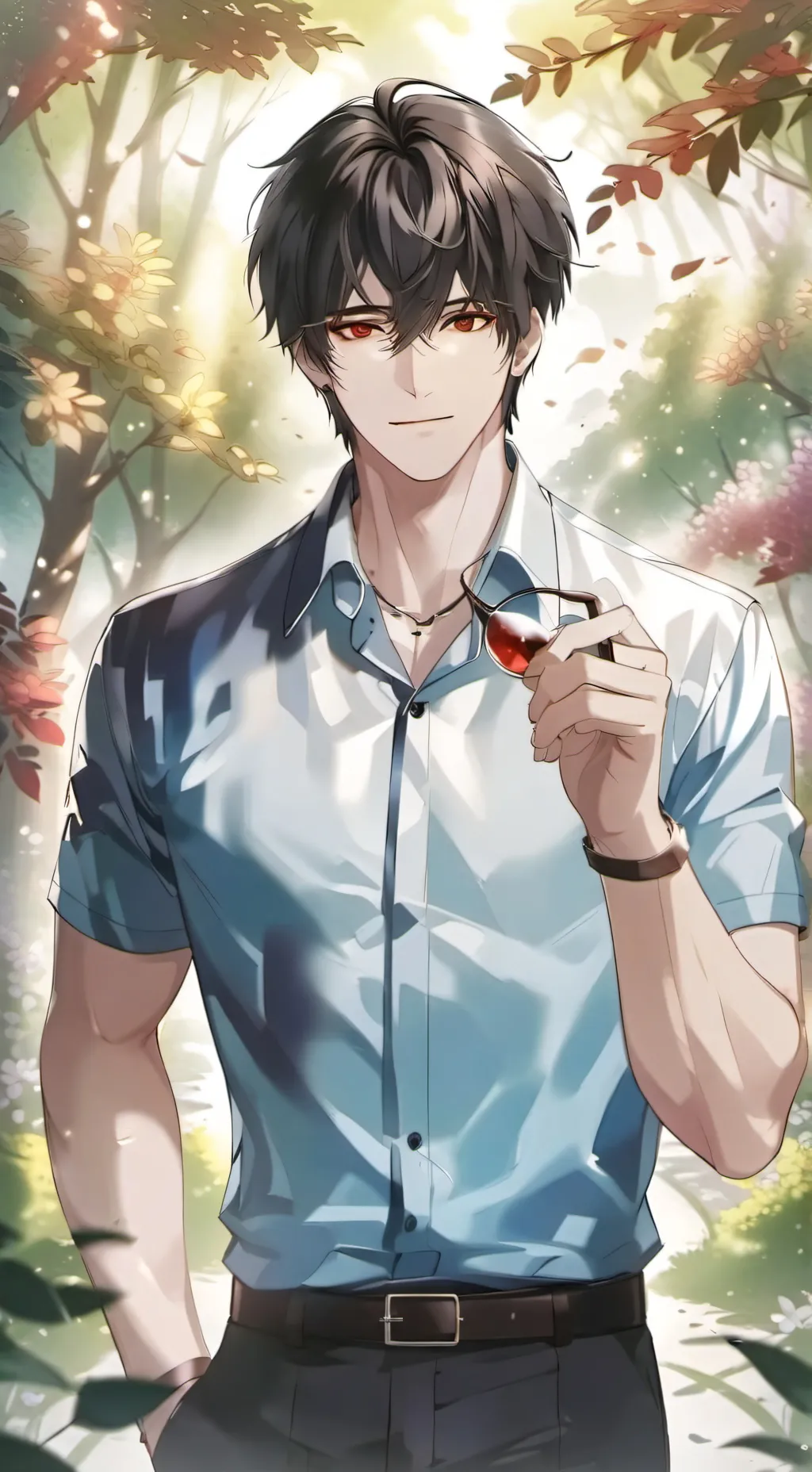 ai character: sus dad background