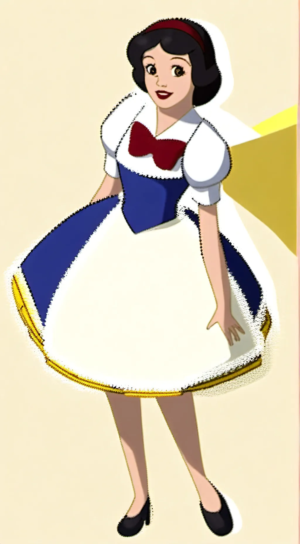 ai character: Snow White  background