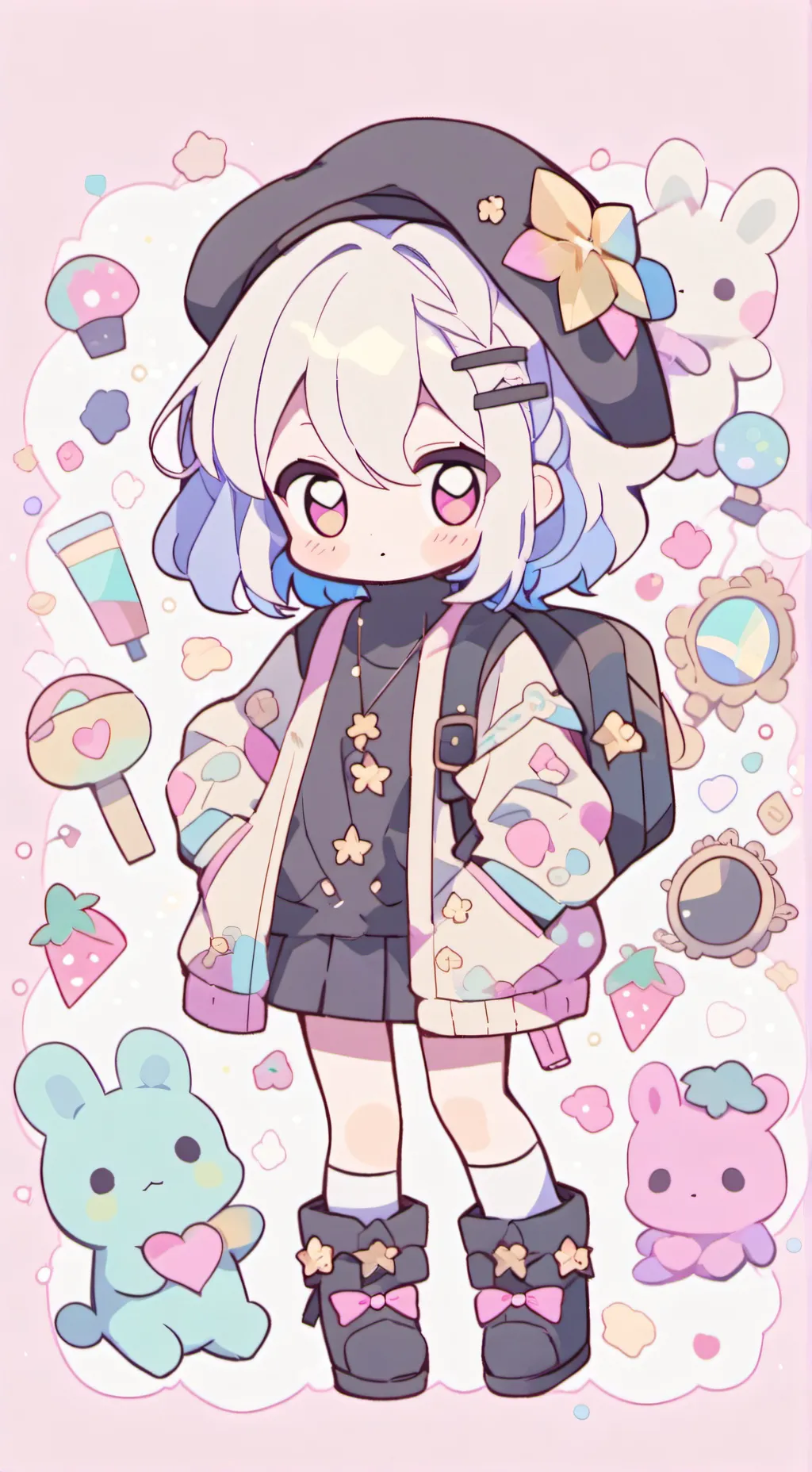 ai character: Kpop demon hunters background