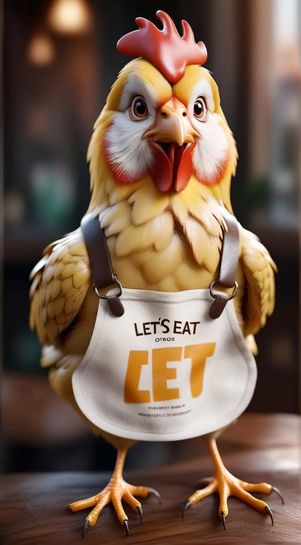 ai character: weird Chica background