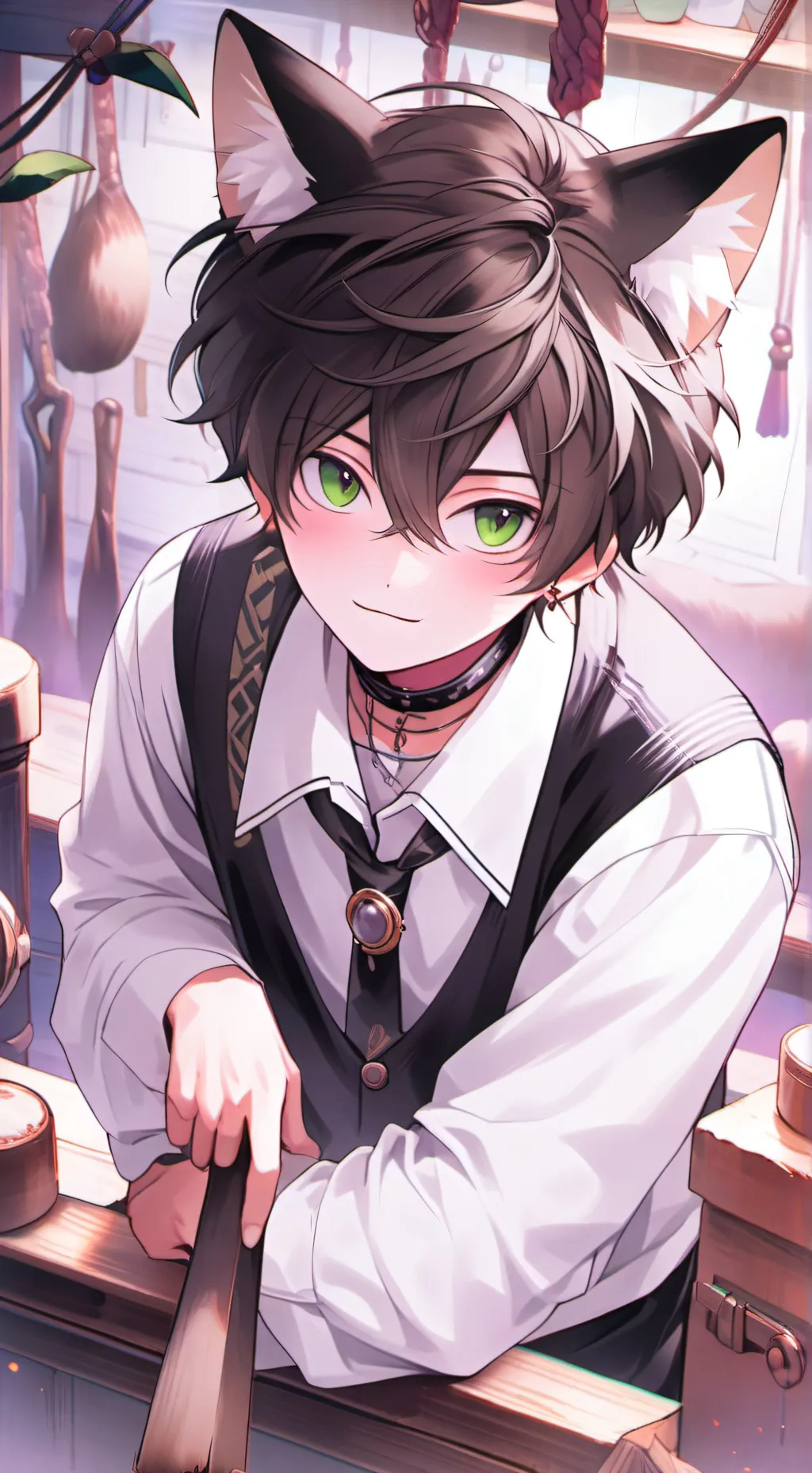 ai character: felix  background