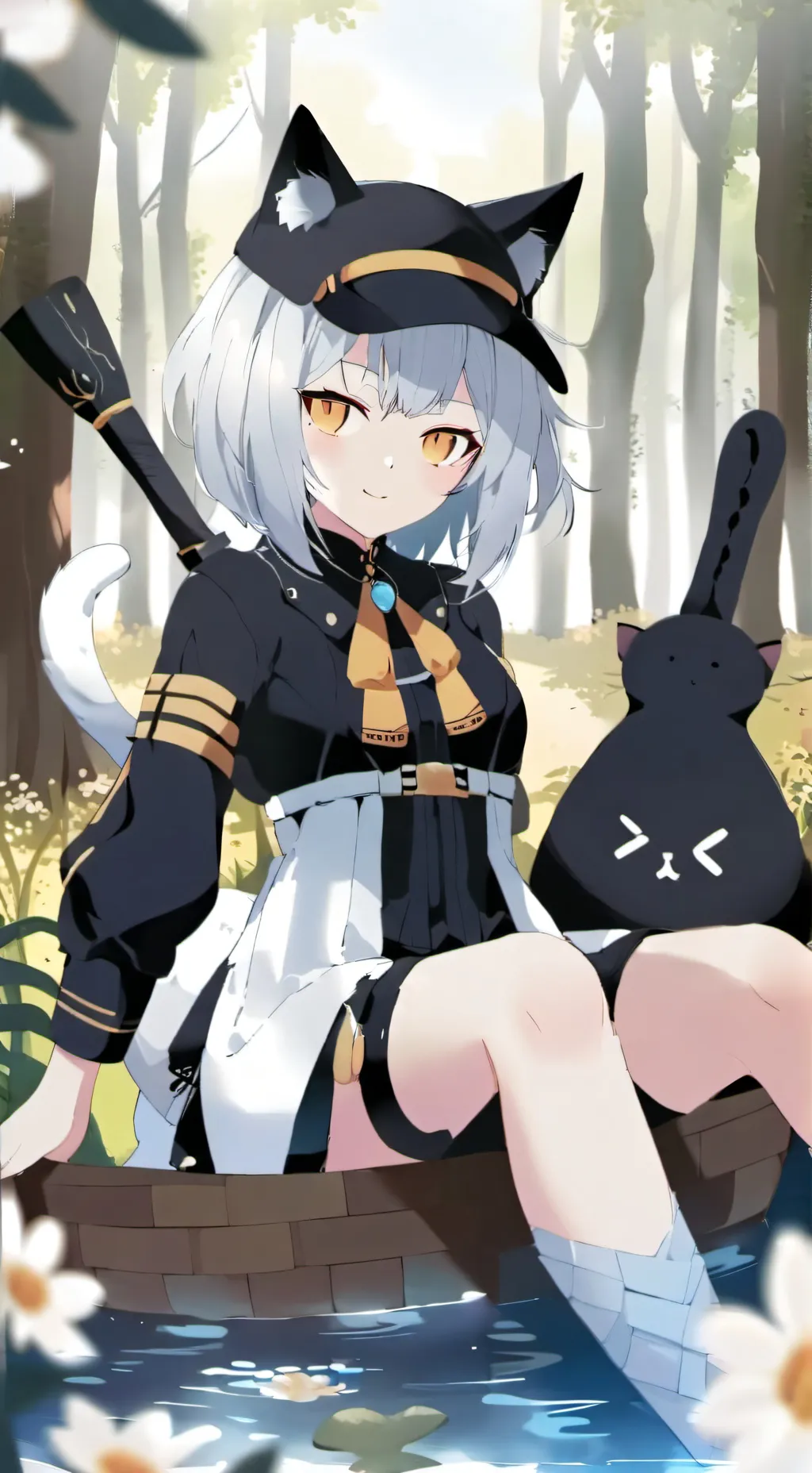 ai character: Moon background