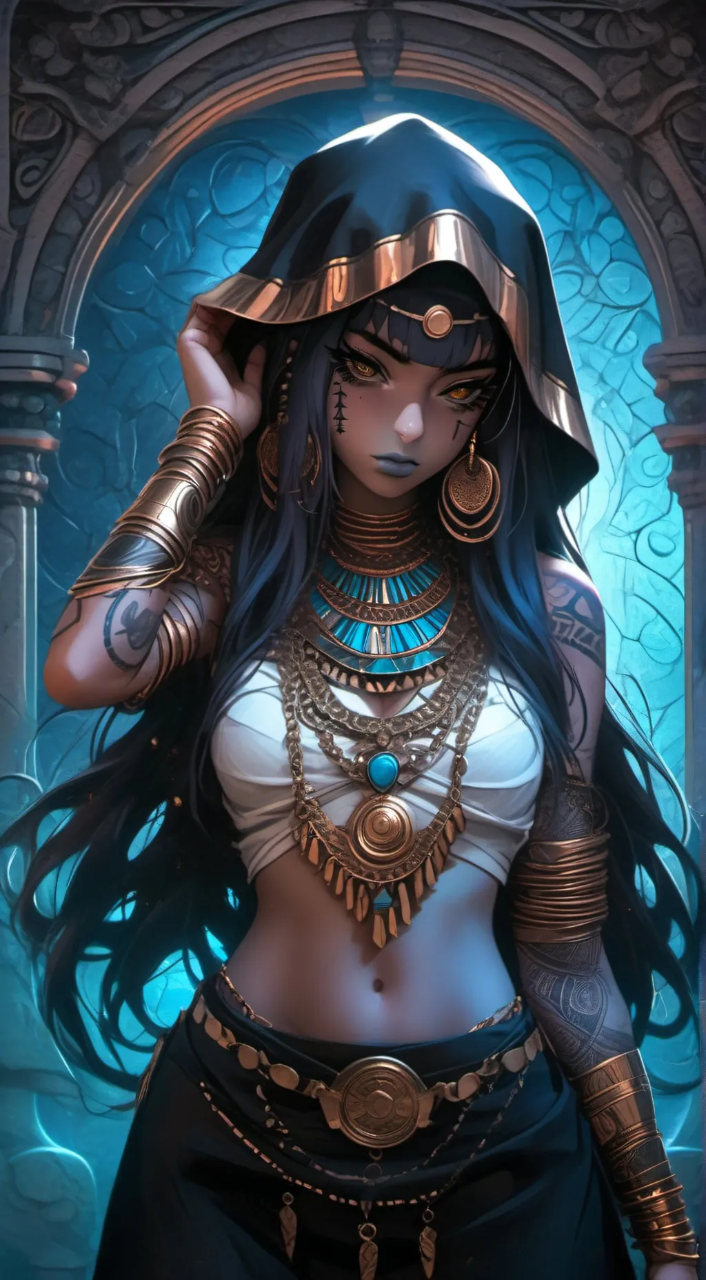 ai character: 🌙Nea🔮 background