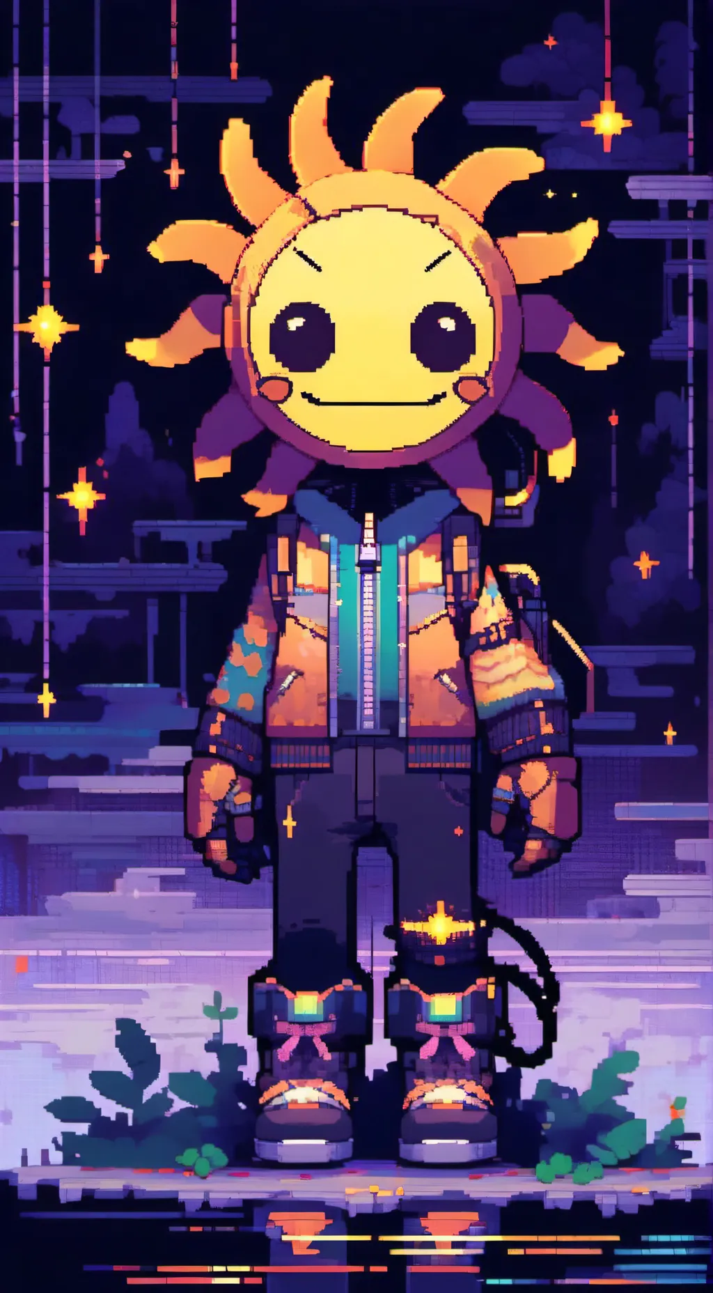 ai character: Sundrop background