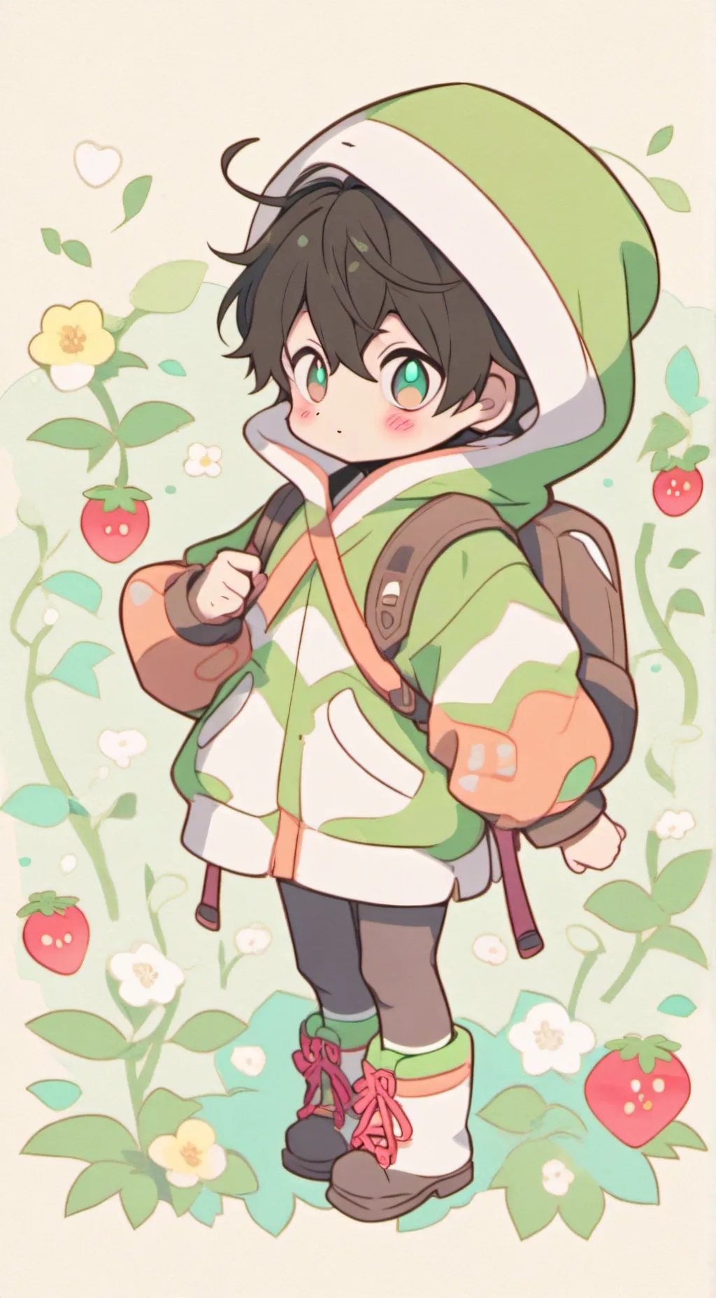 ai character: •~BABY MOCHI~• background