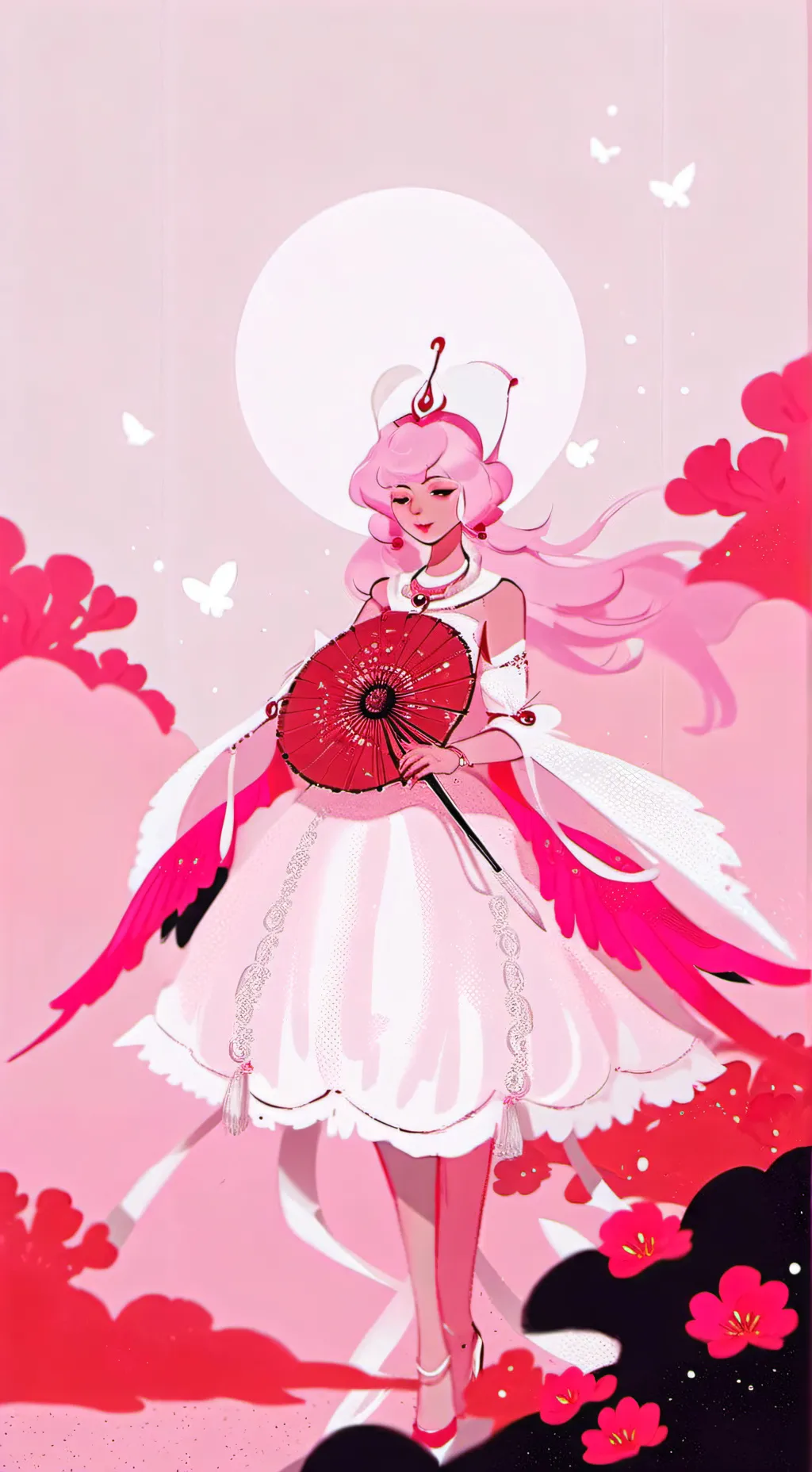 ai character: !PINK DIAMOND! background