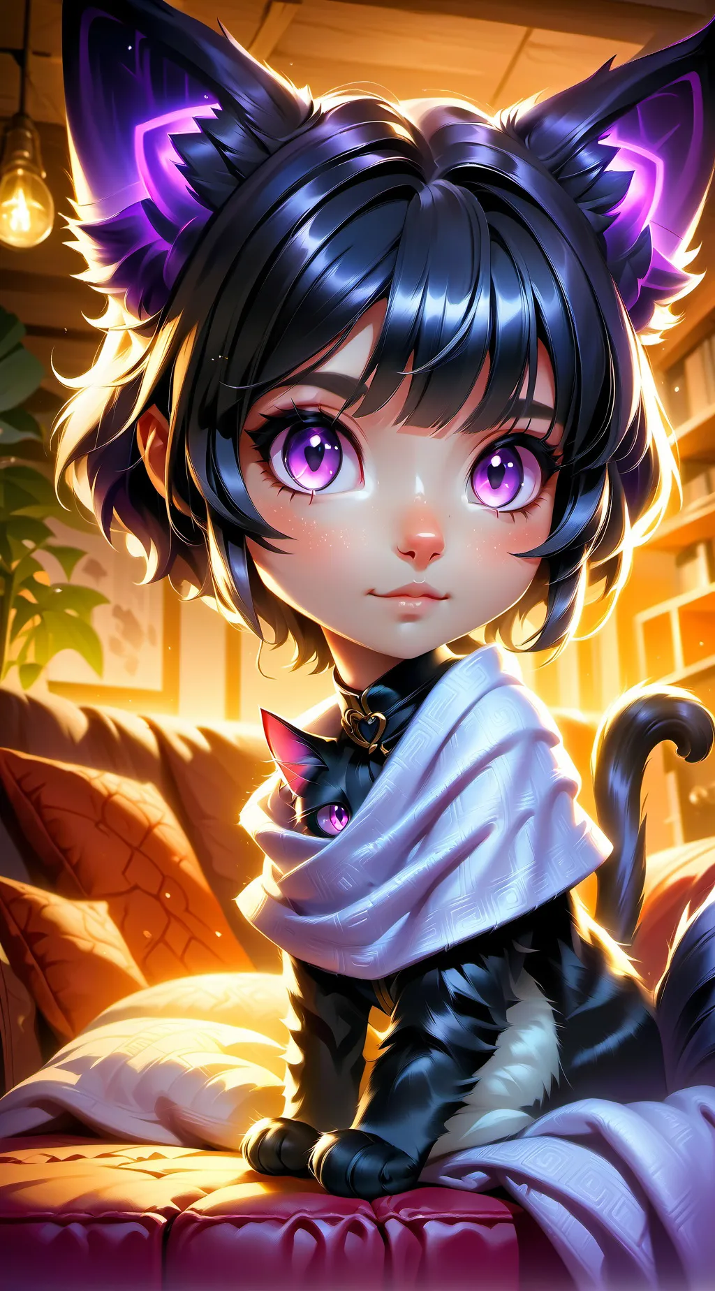 ai character: luna background