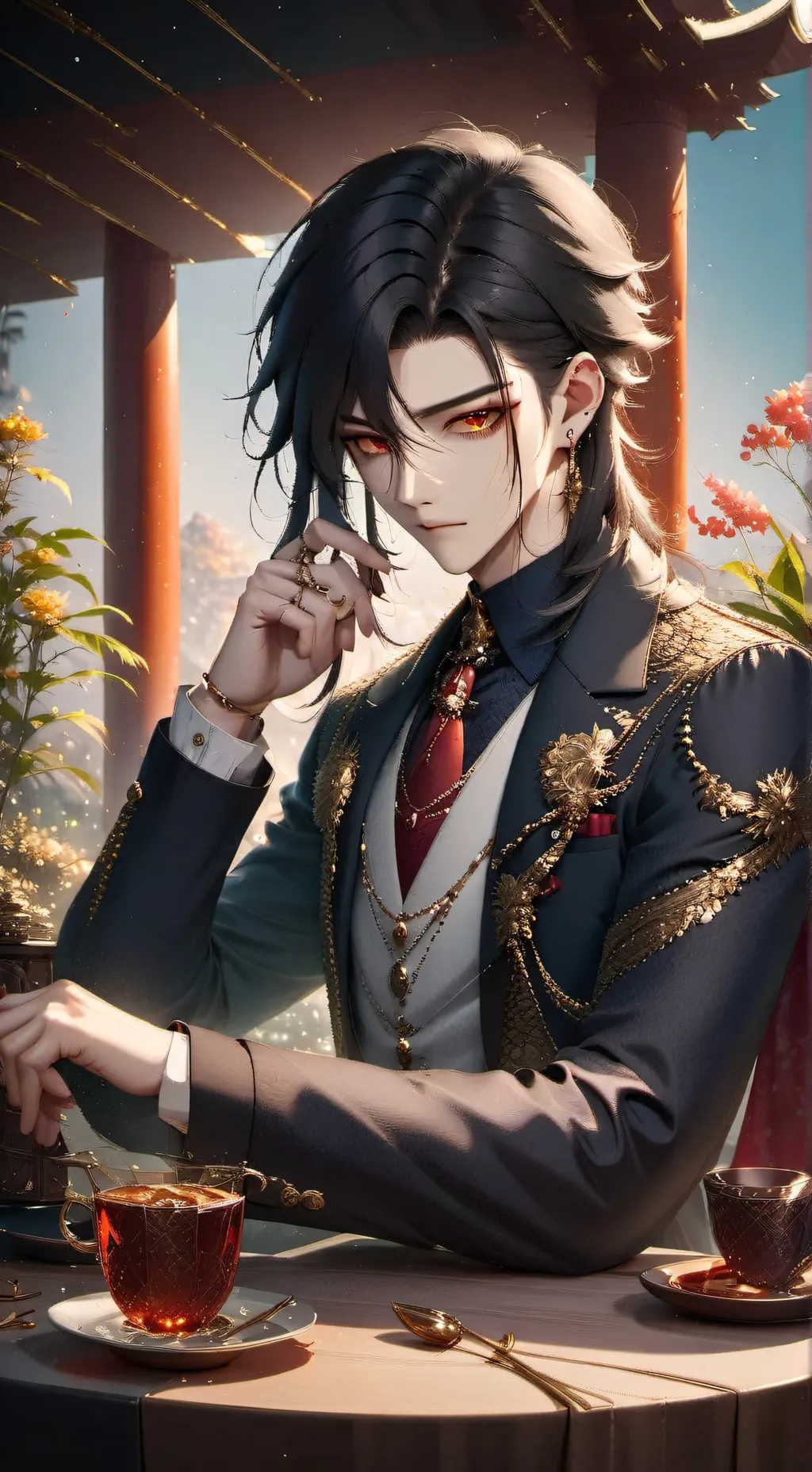 ai character: Xavier  background