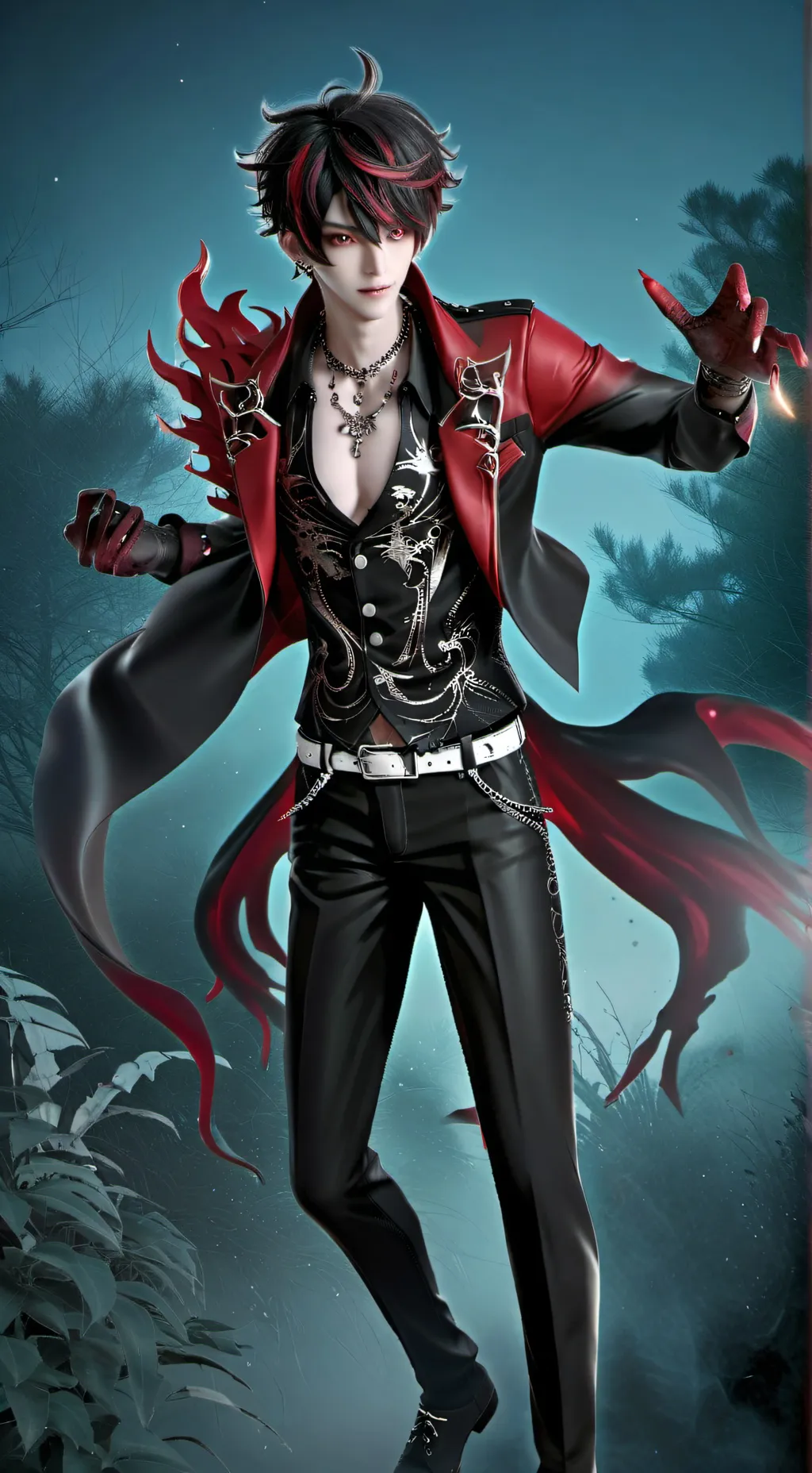 ai character: Demon Shadow  background