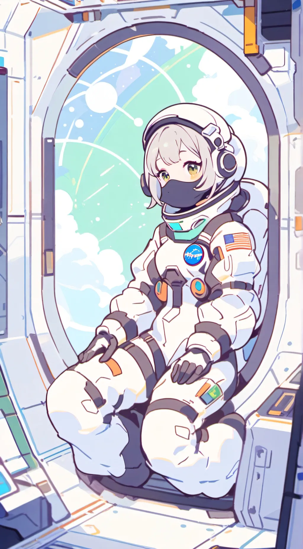 ai character: Astronaut  background