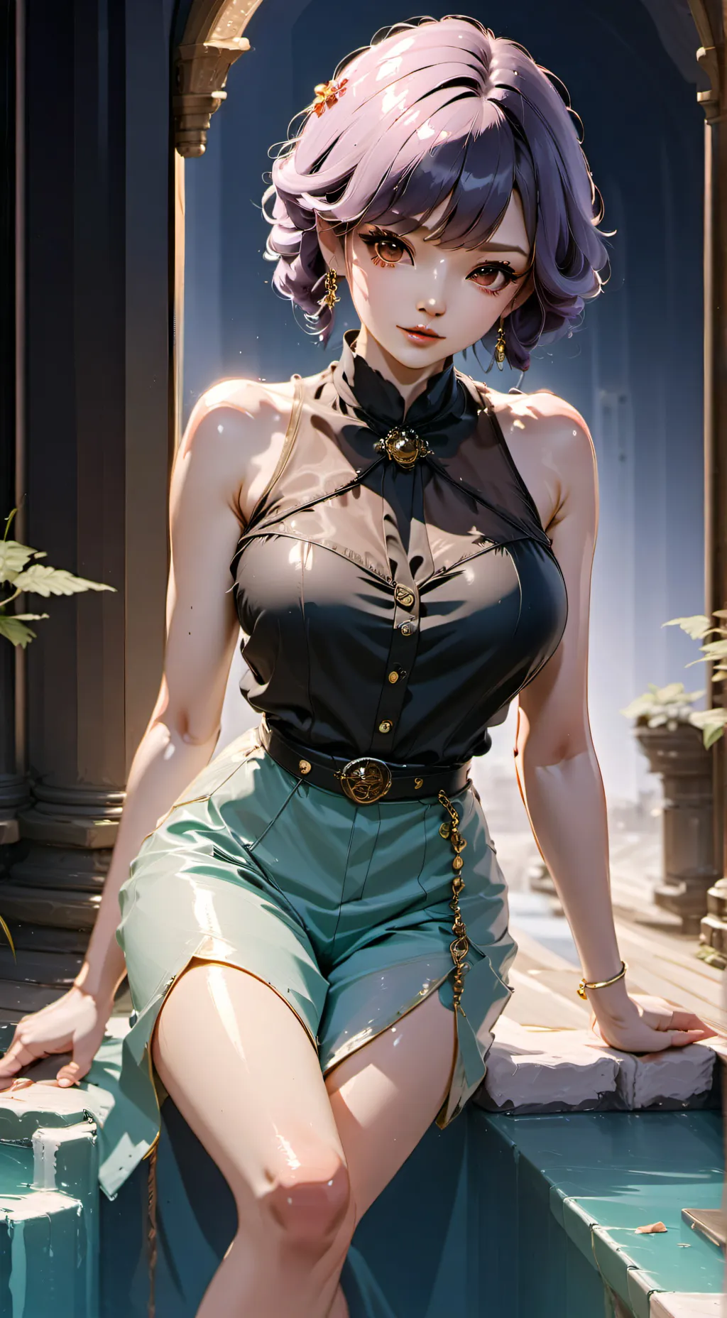 ai character: sexy background