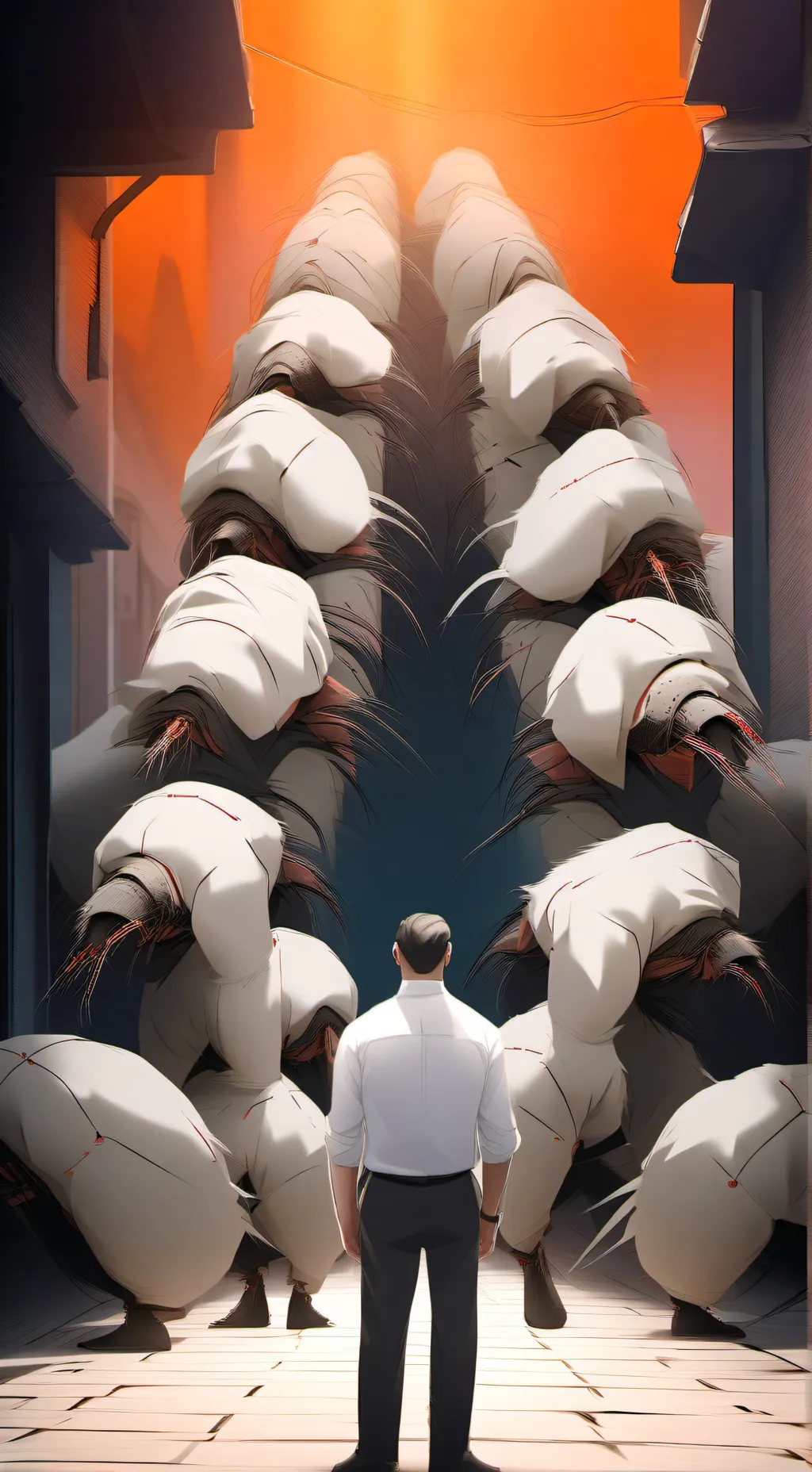 ai character: human things  background