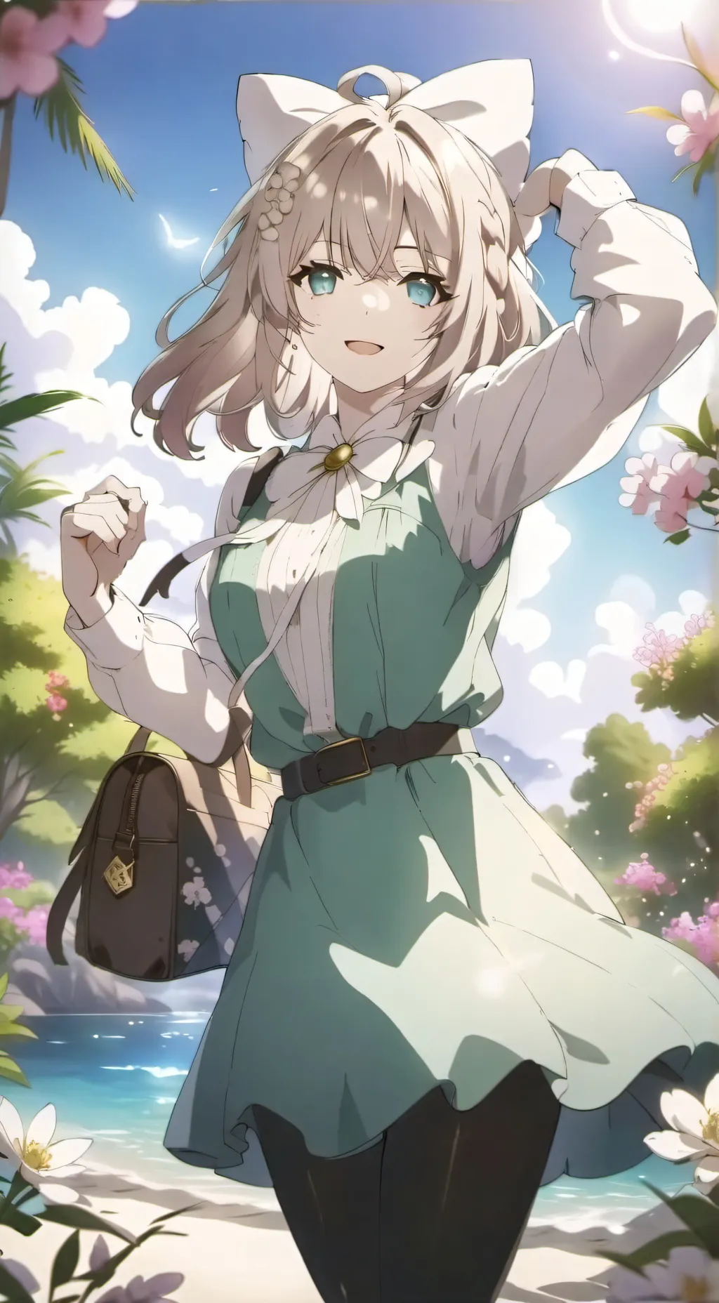 ai character: Rose background