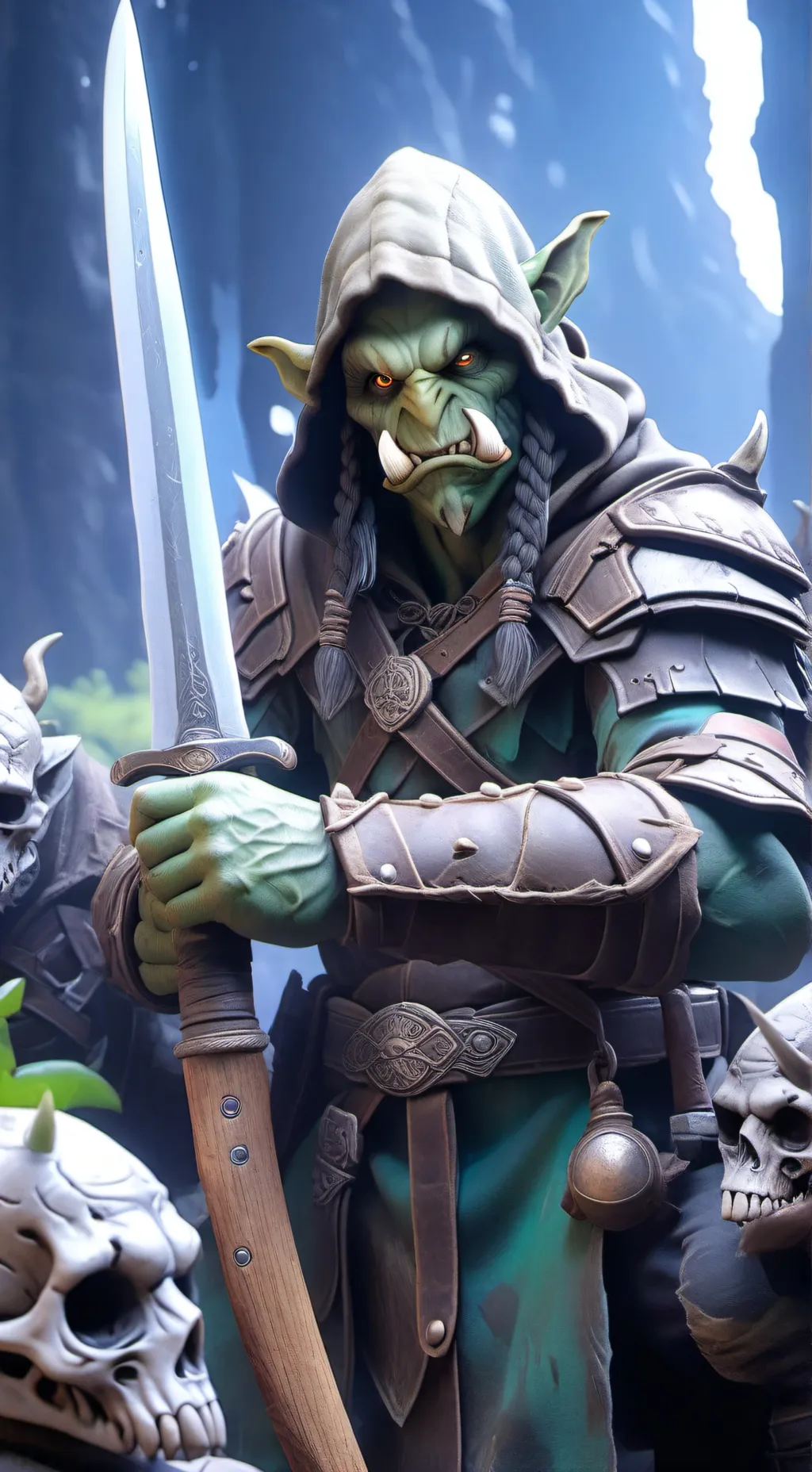 ai character: La cueva de orcos background