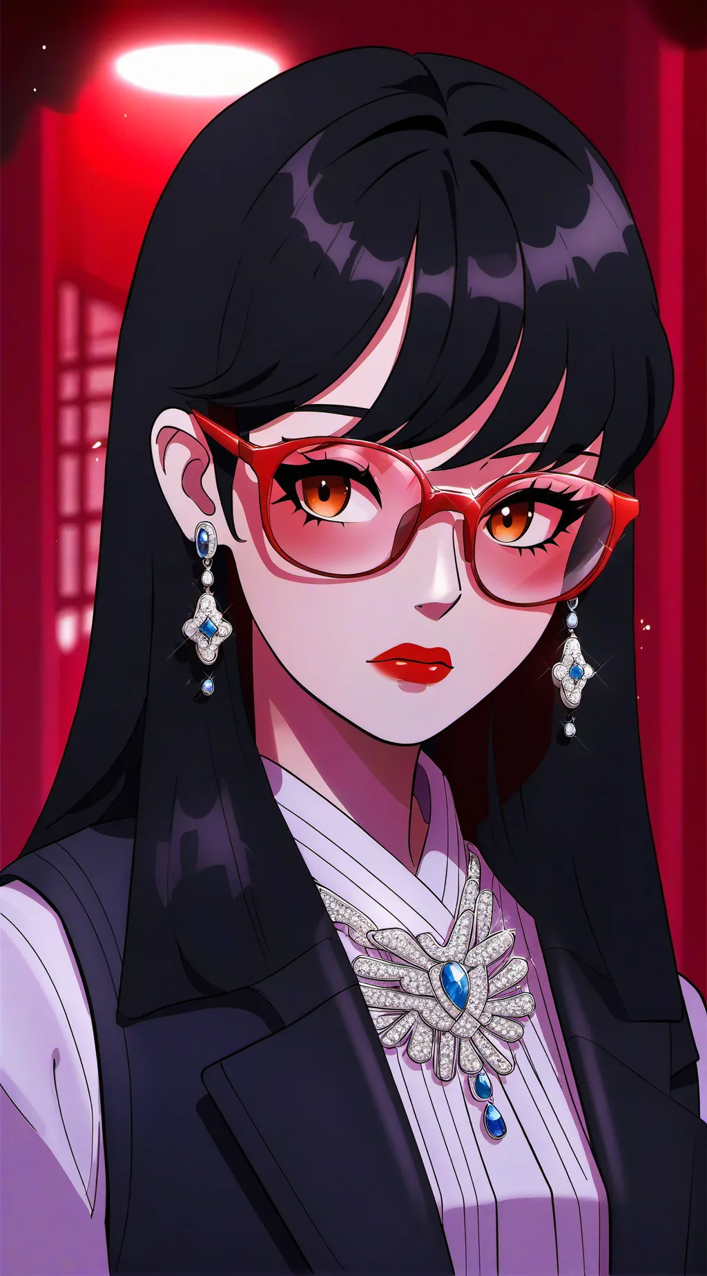 ai character: bluudud background