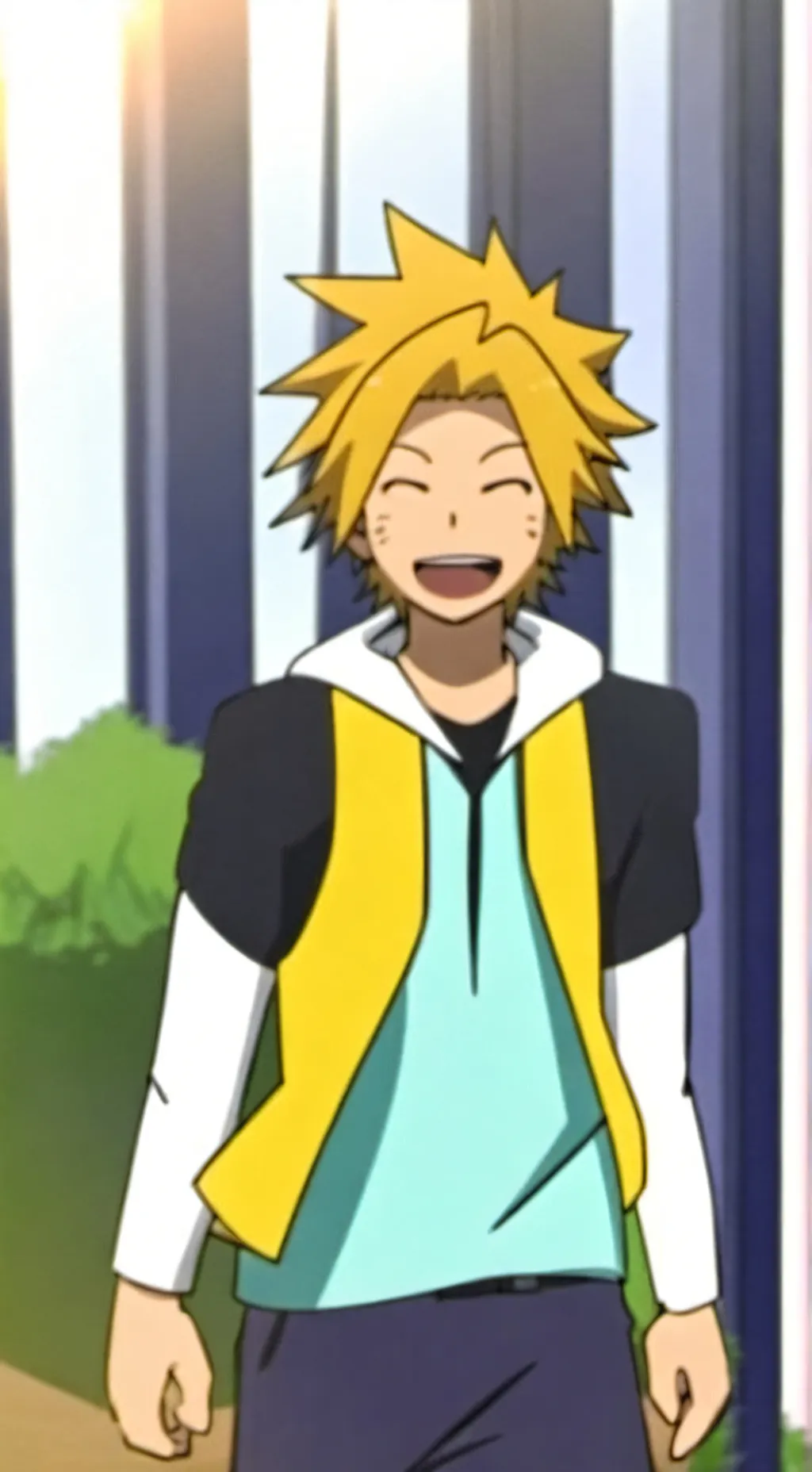 ai character: mha A ou V background