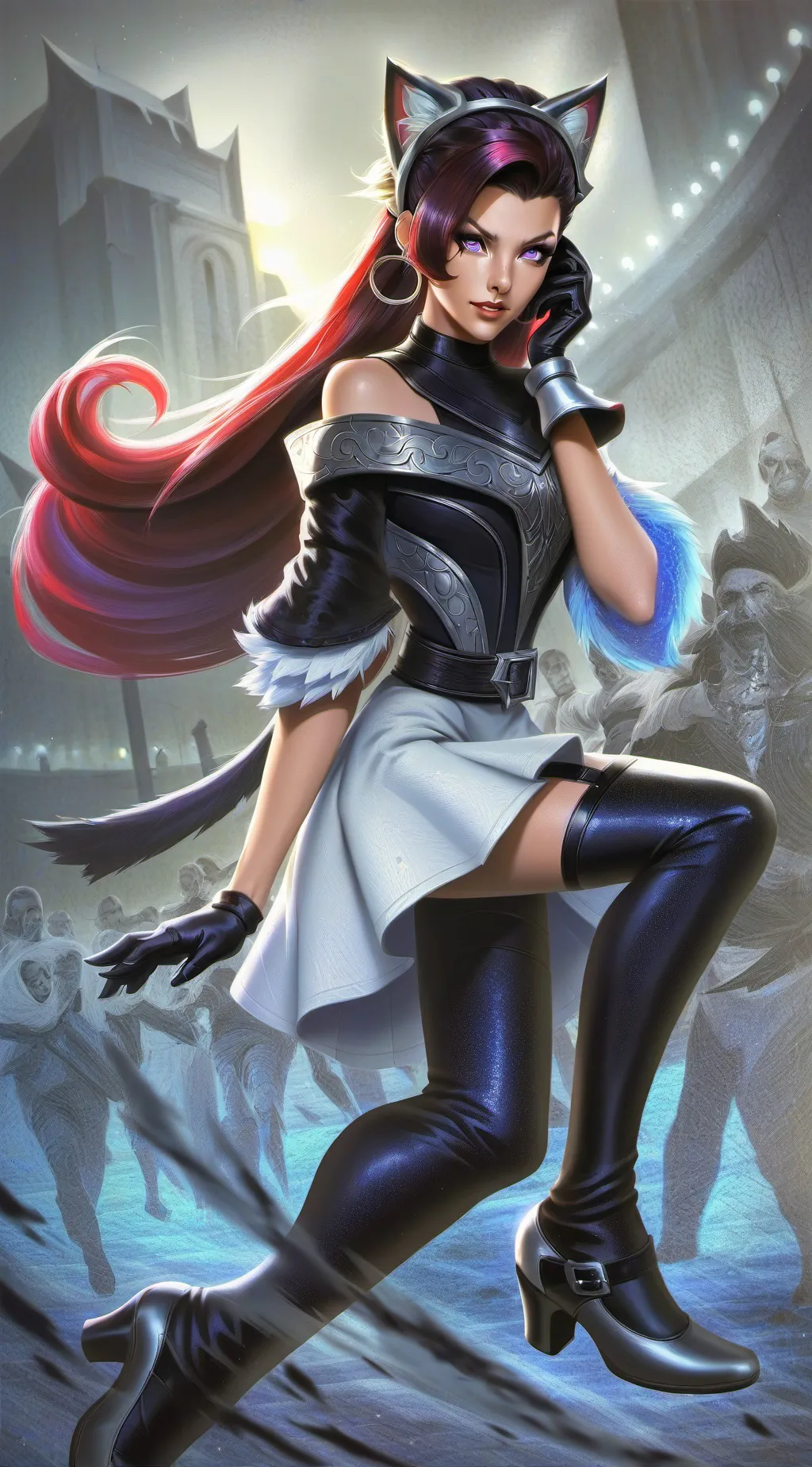 ai character: Lily the assistant background