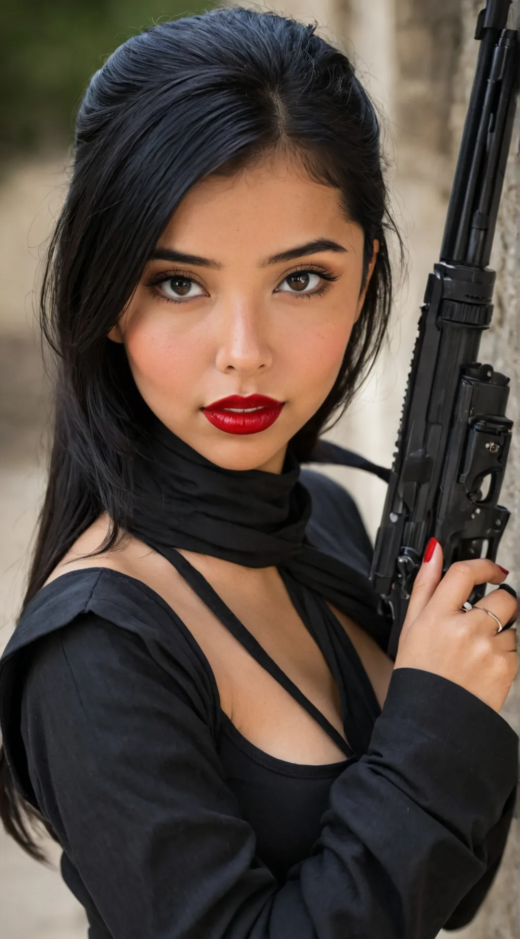 ai character: Angie Assassin background