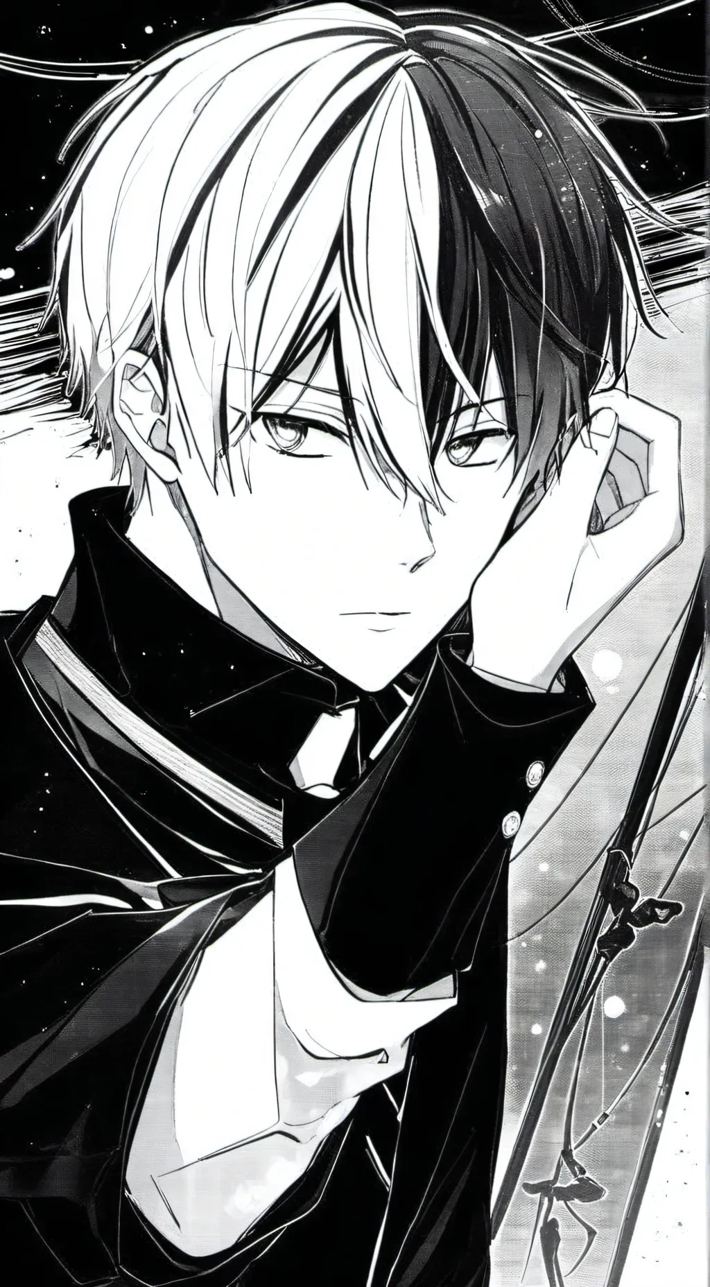 ai character: Overworking urself background