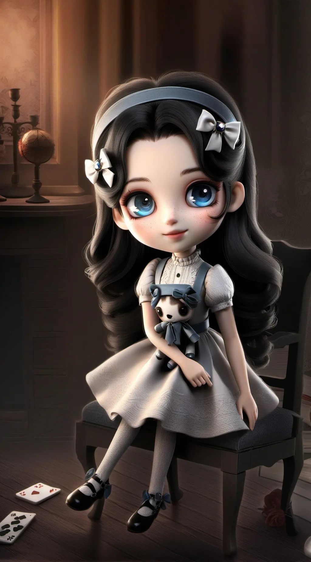 ai character: Doll Luna background