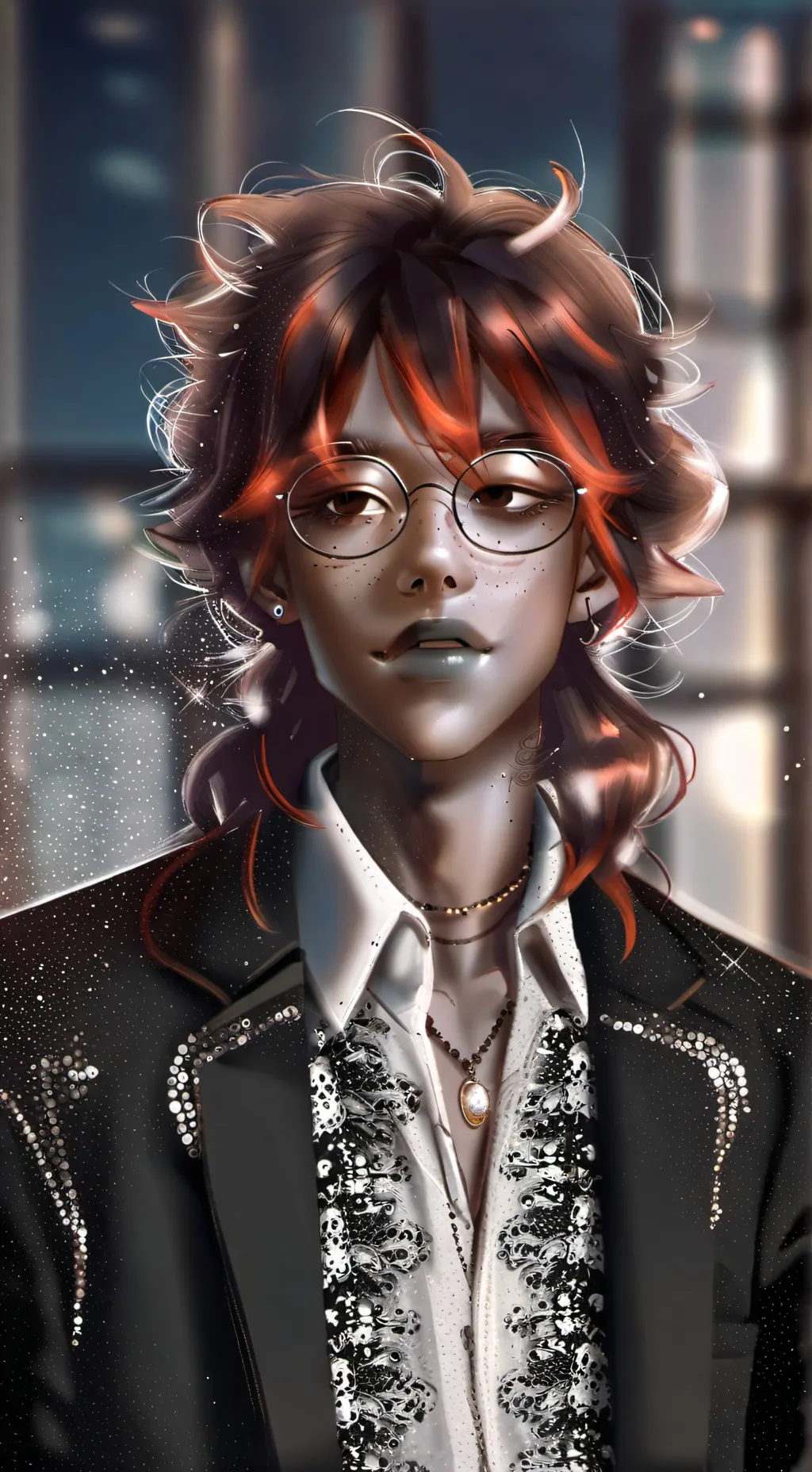 ai character: Atlás Vanitás background