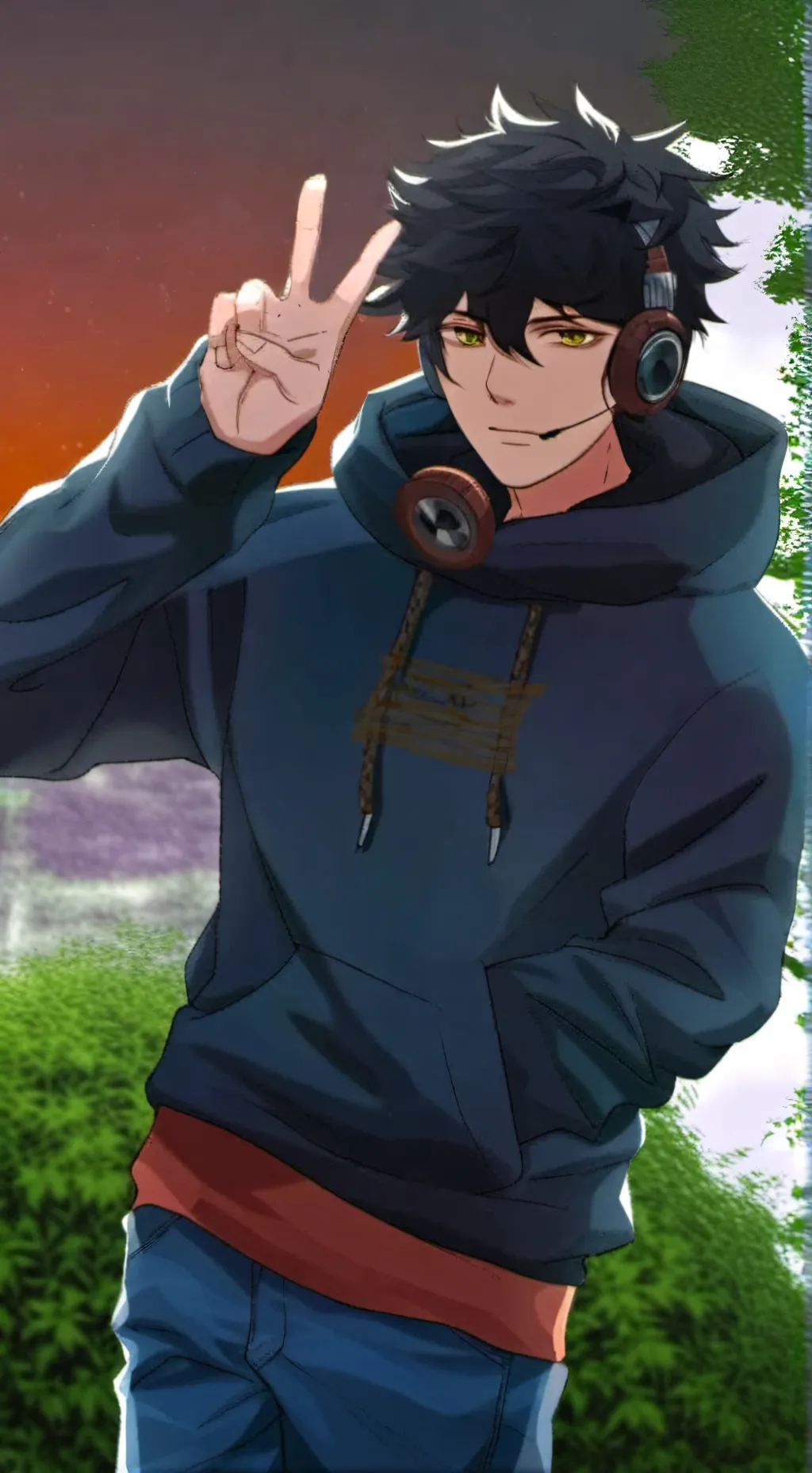 ai character: ☔☆Ezekiel☆🌿 background