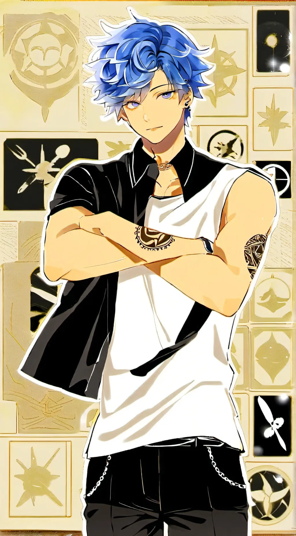 ai character: Luke B. Trille background