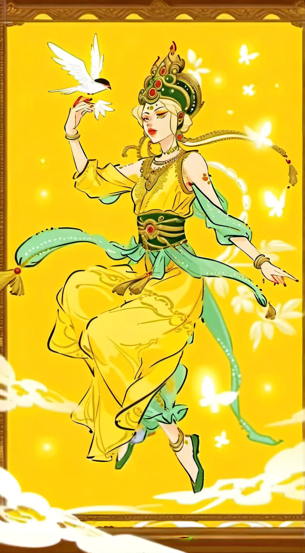 ai character: $YELLOW DIAMOND$ background