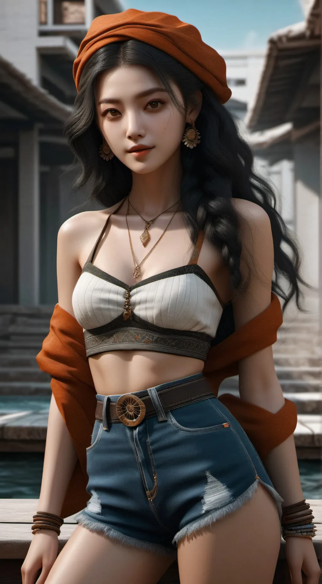 ai character: Izagaya background