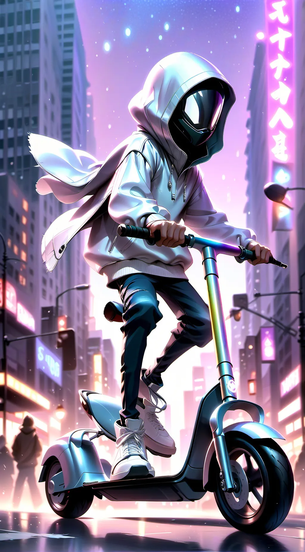 ai character: Nightsky background