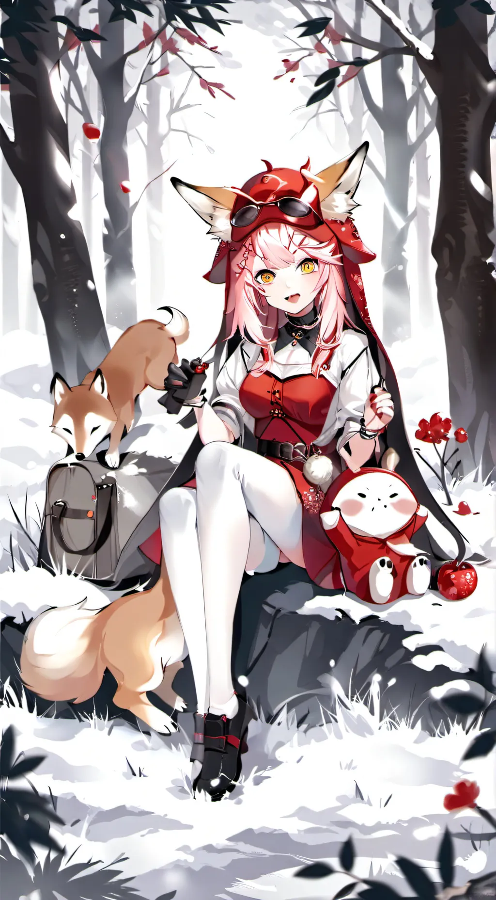 ai character: Mad fox mom background